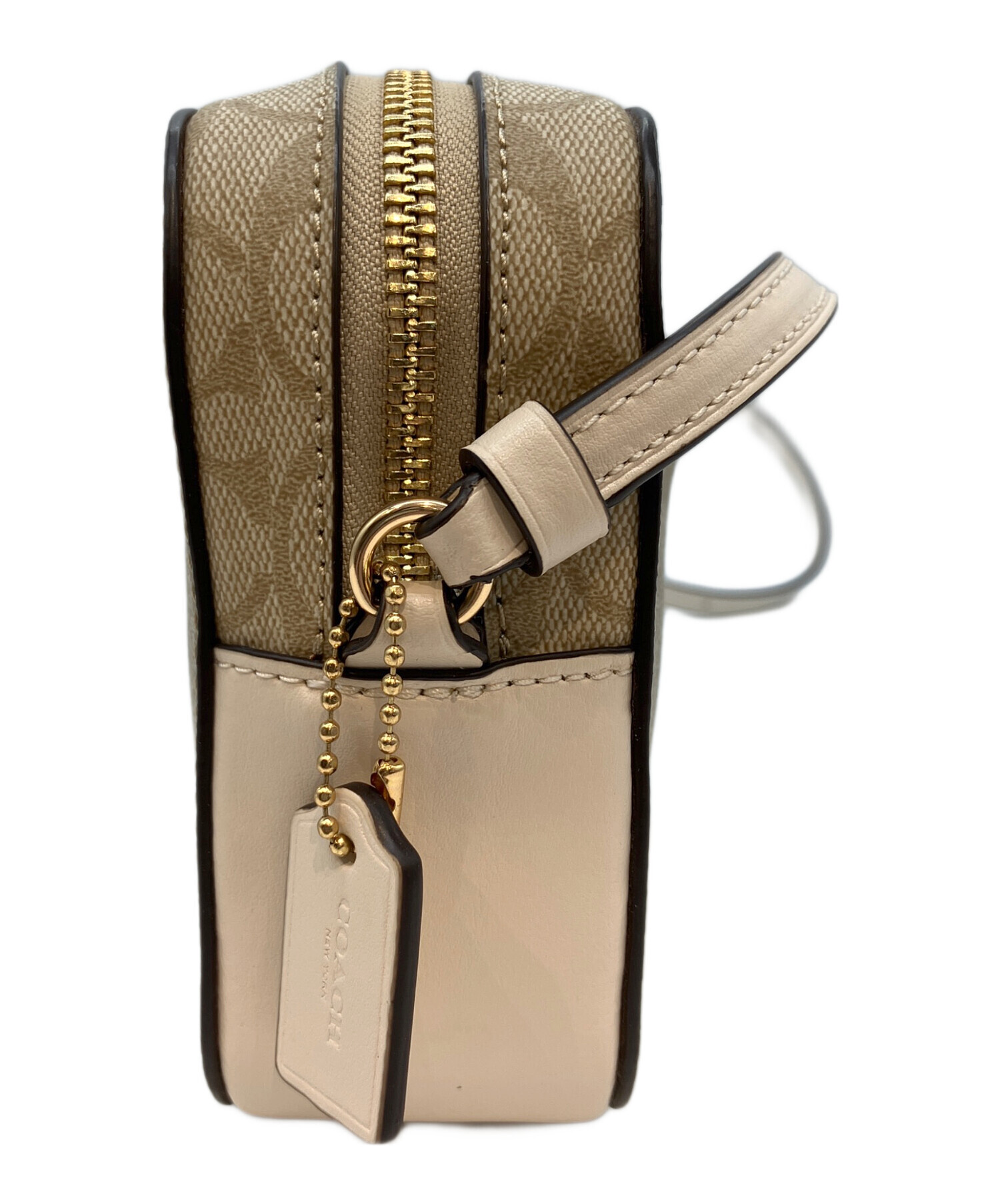 中古・古着通販】COACH (コーチ) ショルダーバッグ ベージュ｜ブランド