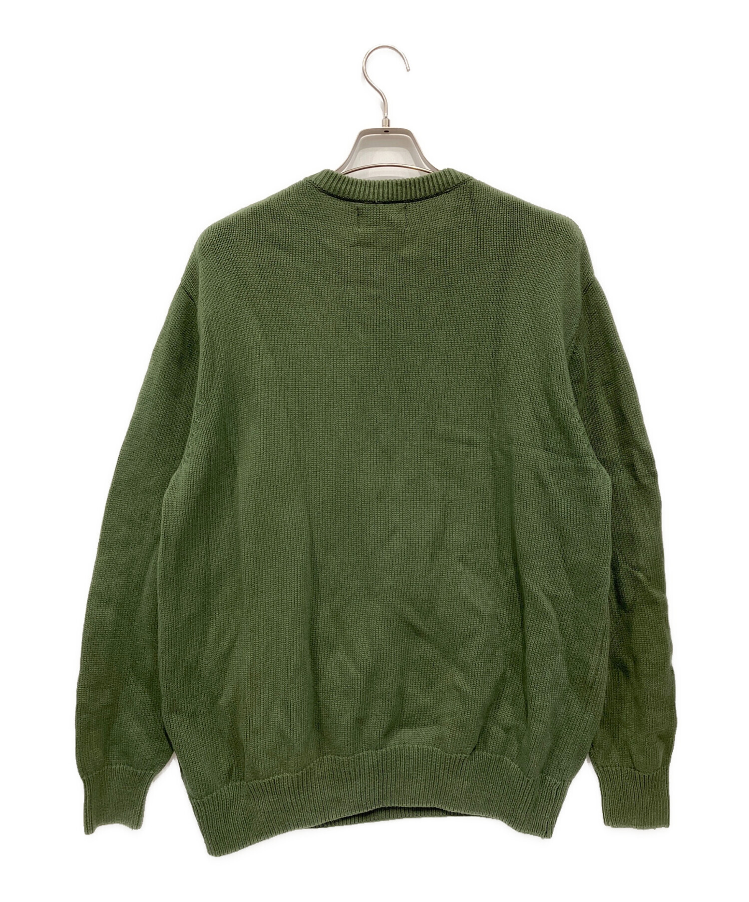 中古・古着通販】stussy (ステューシー) 厚手ニット グリーン サイズ:L