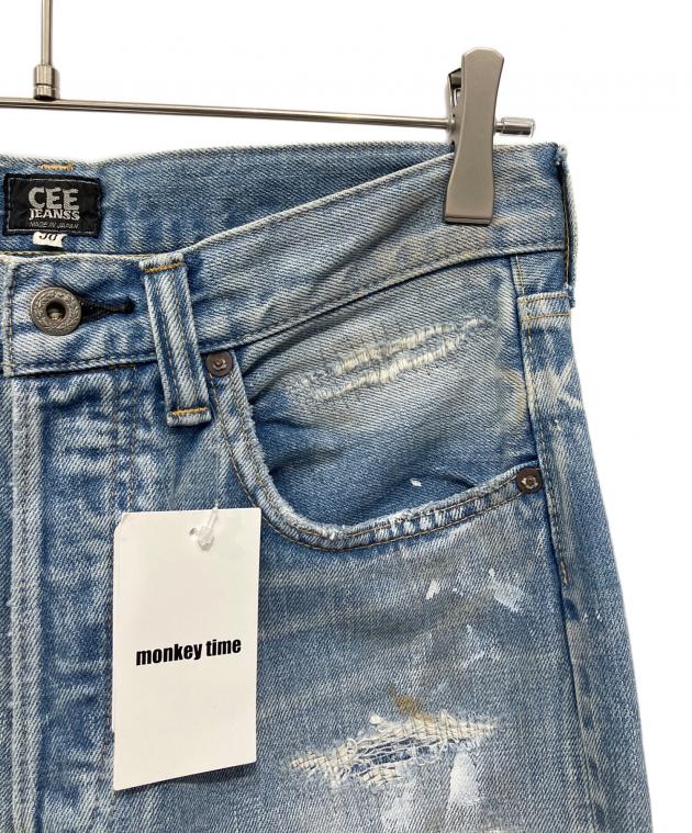 中古・古着通販】cee jeanss (シィ―ジーンズ) ダメージ加工デニム
