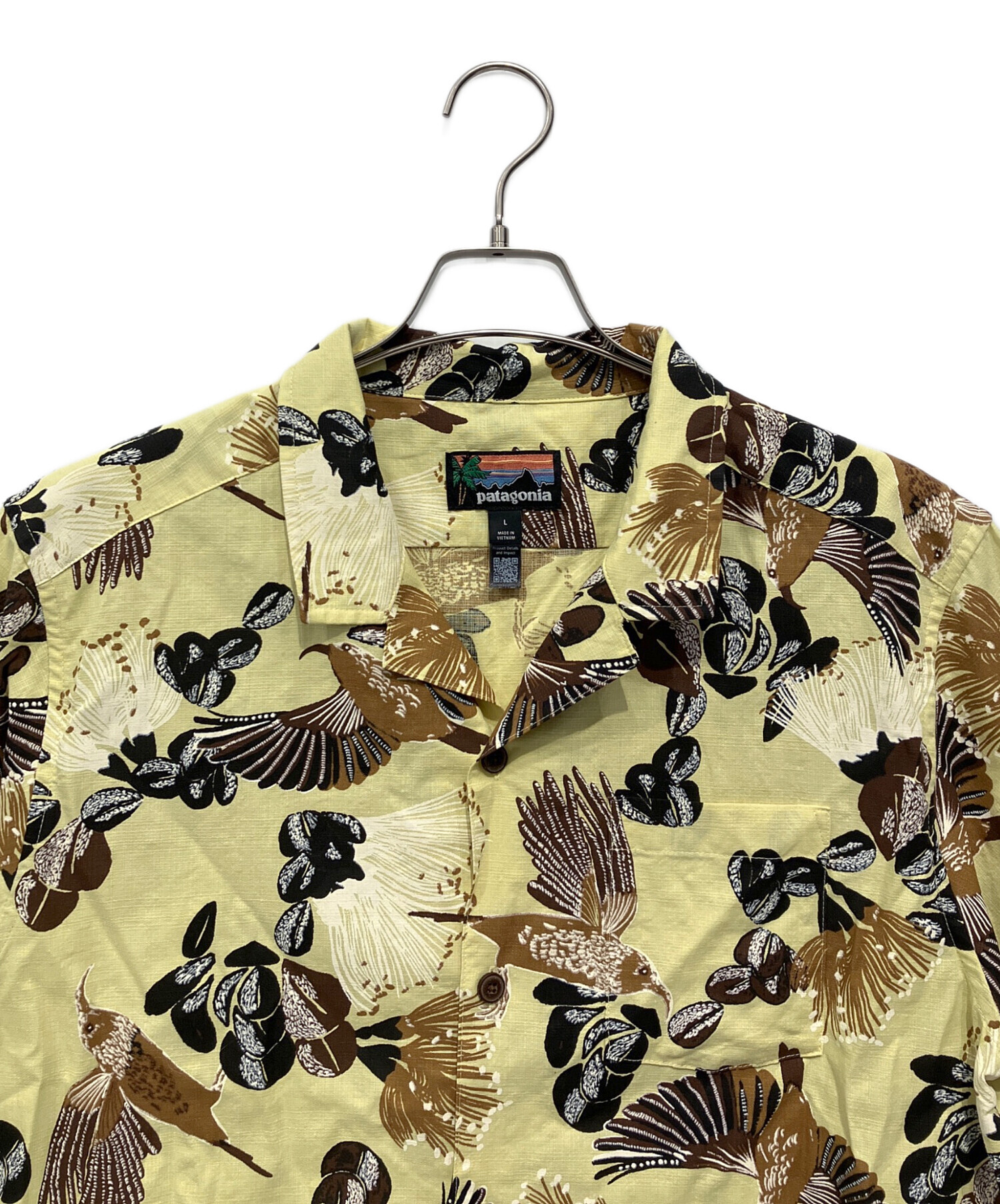 中古・古着通販】Patagonia (パタゴニア) 半袖シャツ イエロー サイズ