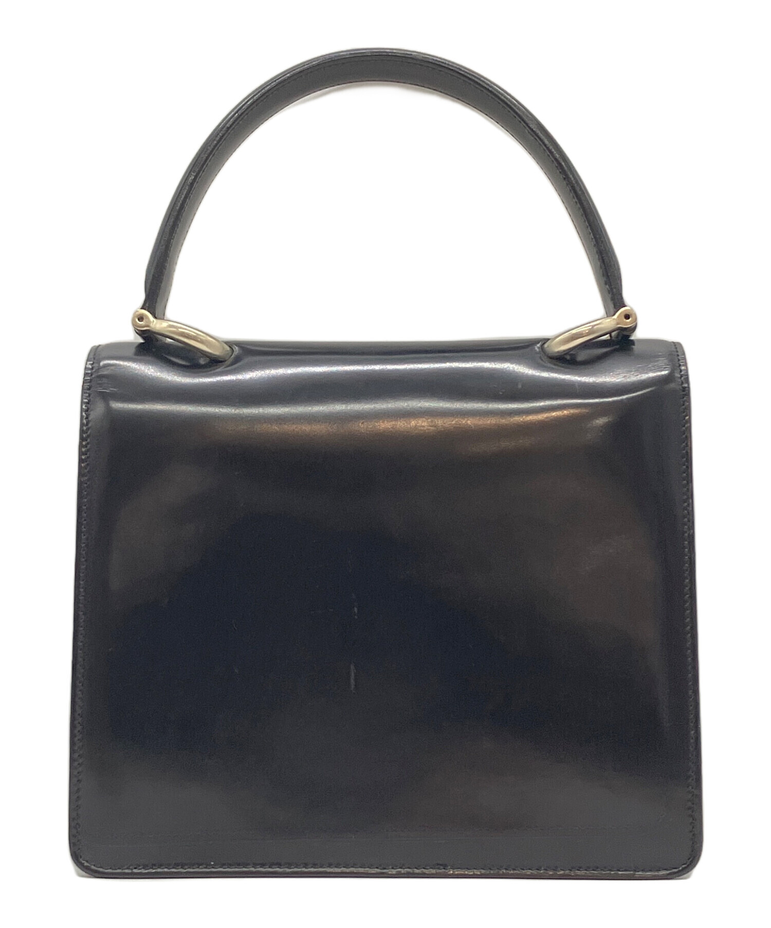 中古・古着通販】CELINE (セリーヌ) ガンチーニWフラップハンドバッグ 