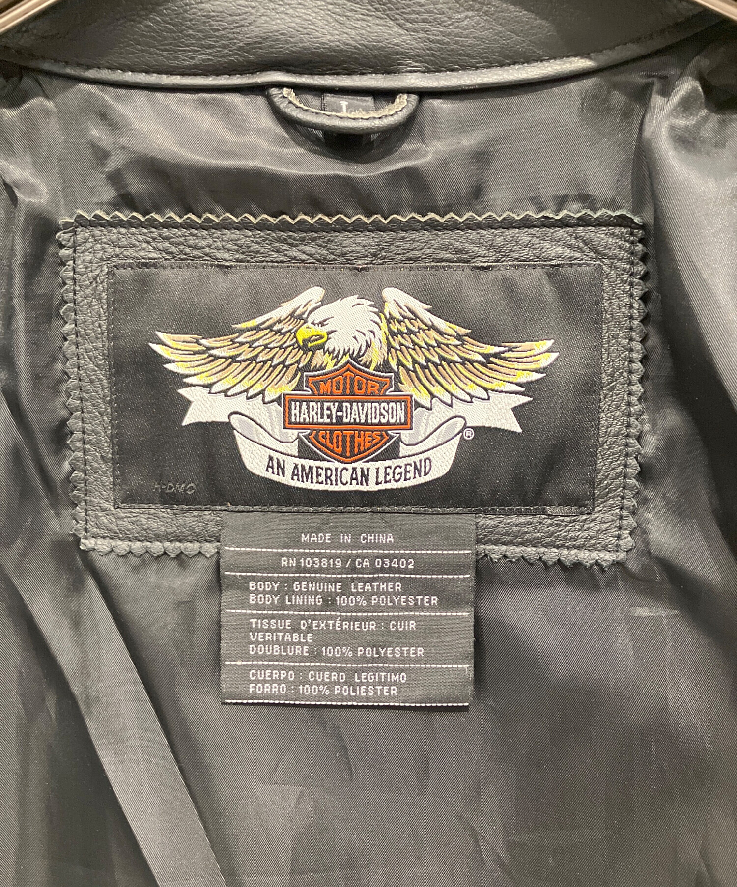 中古・古着通販】HARLEY-DAVIDSON (ハーレーダビッドソン) ライダース