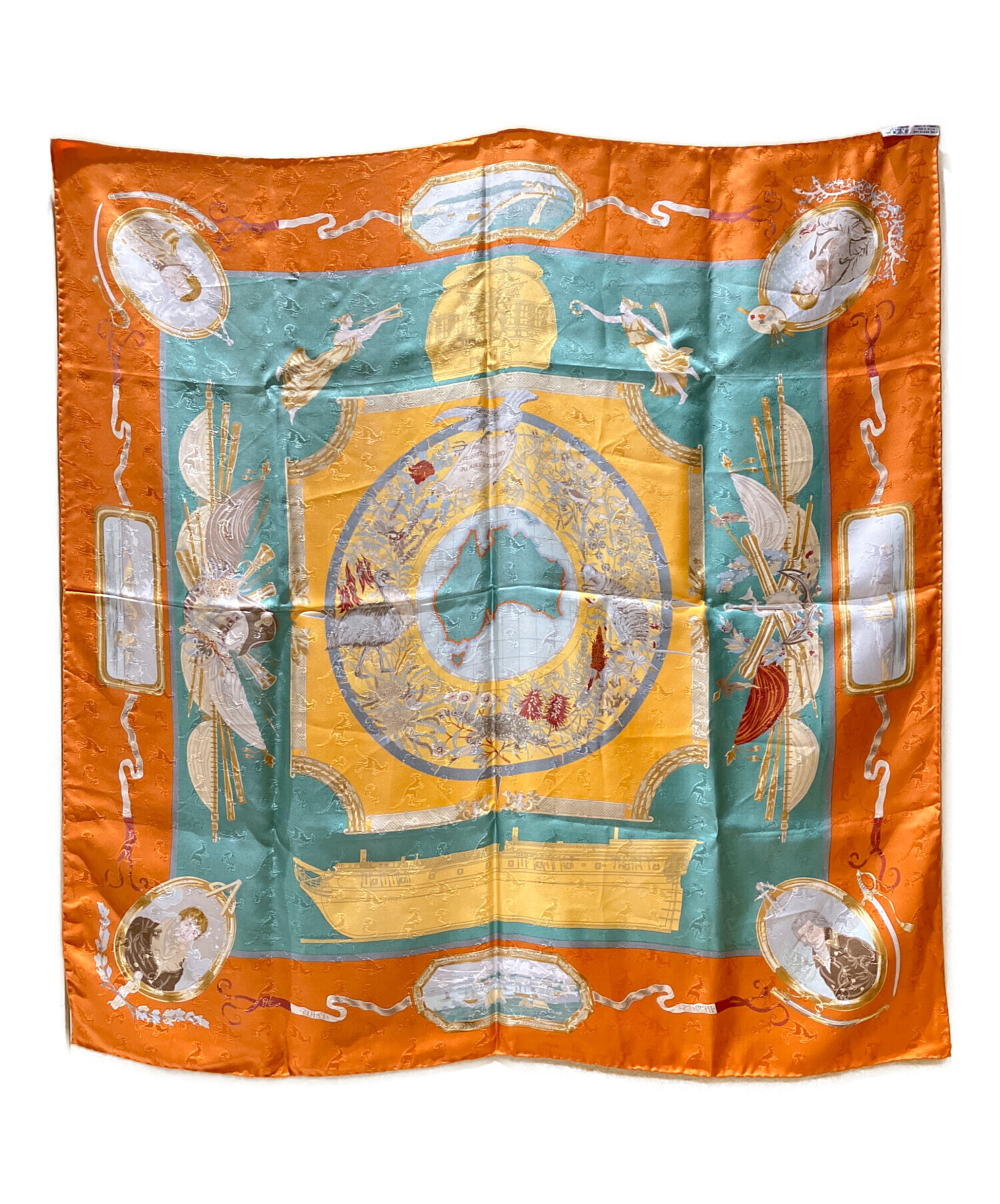 中古・古着通販】HERMES (エルメス) スカーフ カレ90 LE GEOGRAPHE