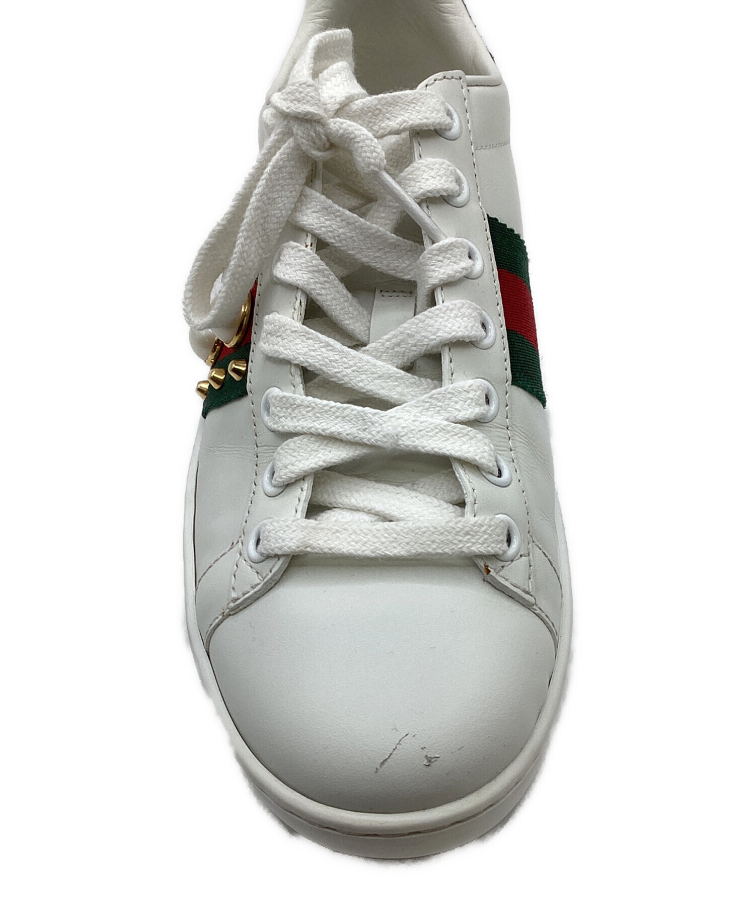 中古・古着通販】GUCCI (グッチ) スニーカー ホワイト サイズ:35 1/2