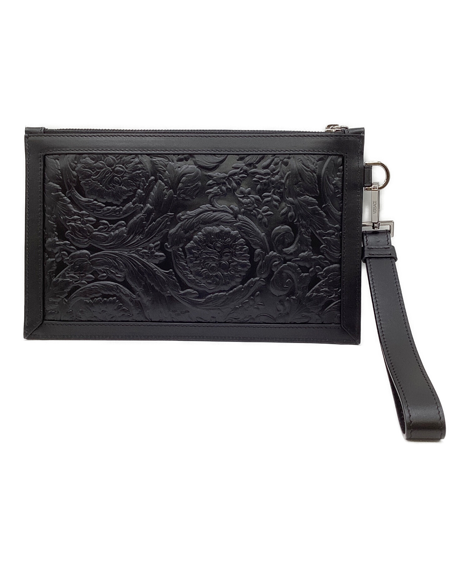 VERSACE クラッチバッグ 中古・古着通販】VERSACE (ヴェルサーチェ) クラッチバッグ ブラック