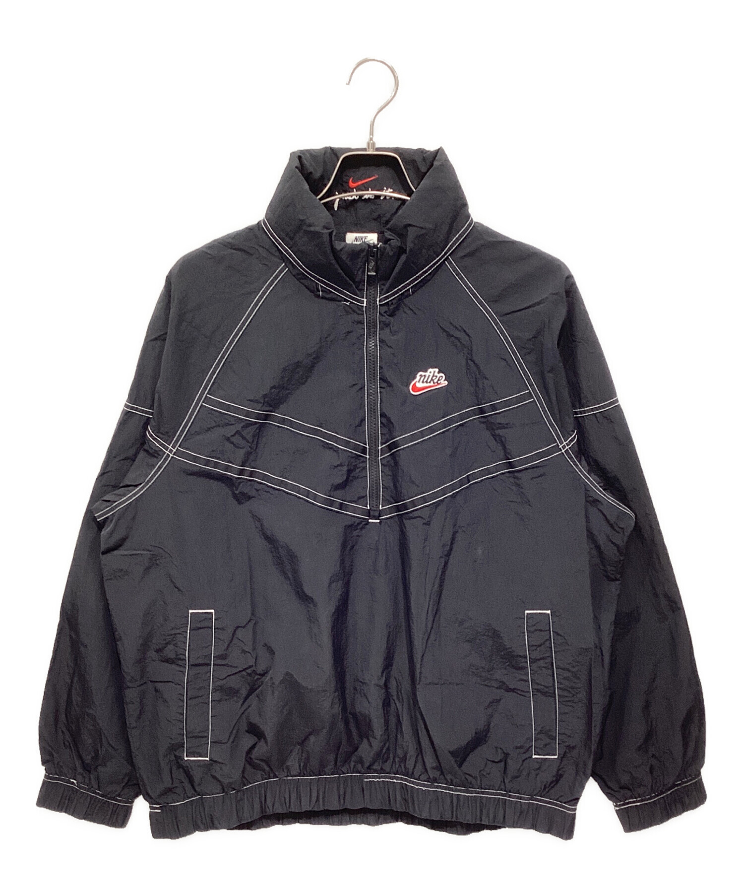 【NIKE】非売品 店頭販促用 90s〜 ロゴ刻印 衣類ハンガー 5本セット 中古・古着通販】NIKE (ナイキ) アノラックパーカー ブラック サイズ:L