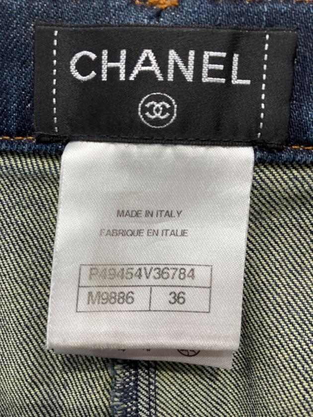 中古・古着通販】CHANEL (シャネル) デニムパンツ インディゴ サイズ