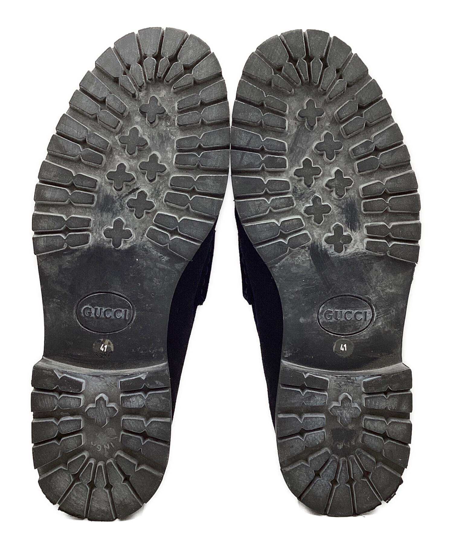 中古・古着通販】GUCCI (グッチ) ホースビットローファー ブラック