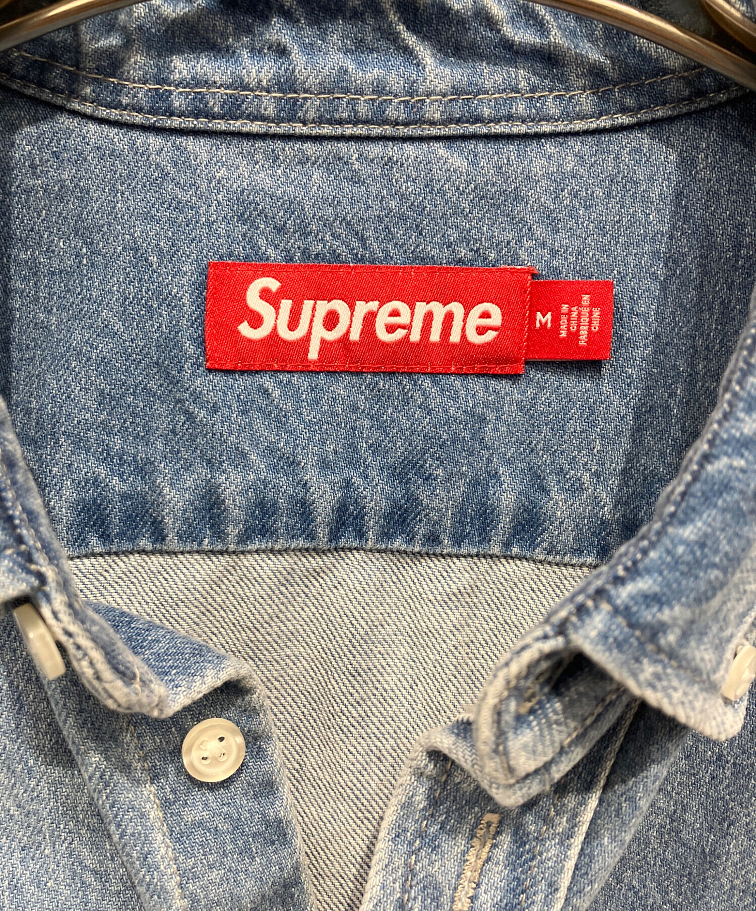 中古・古着通販】SUPREME (シュプリーム) 長袖シャツ インディゴ