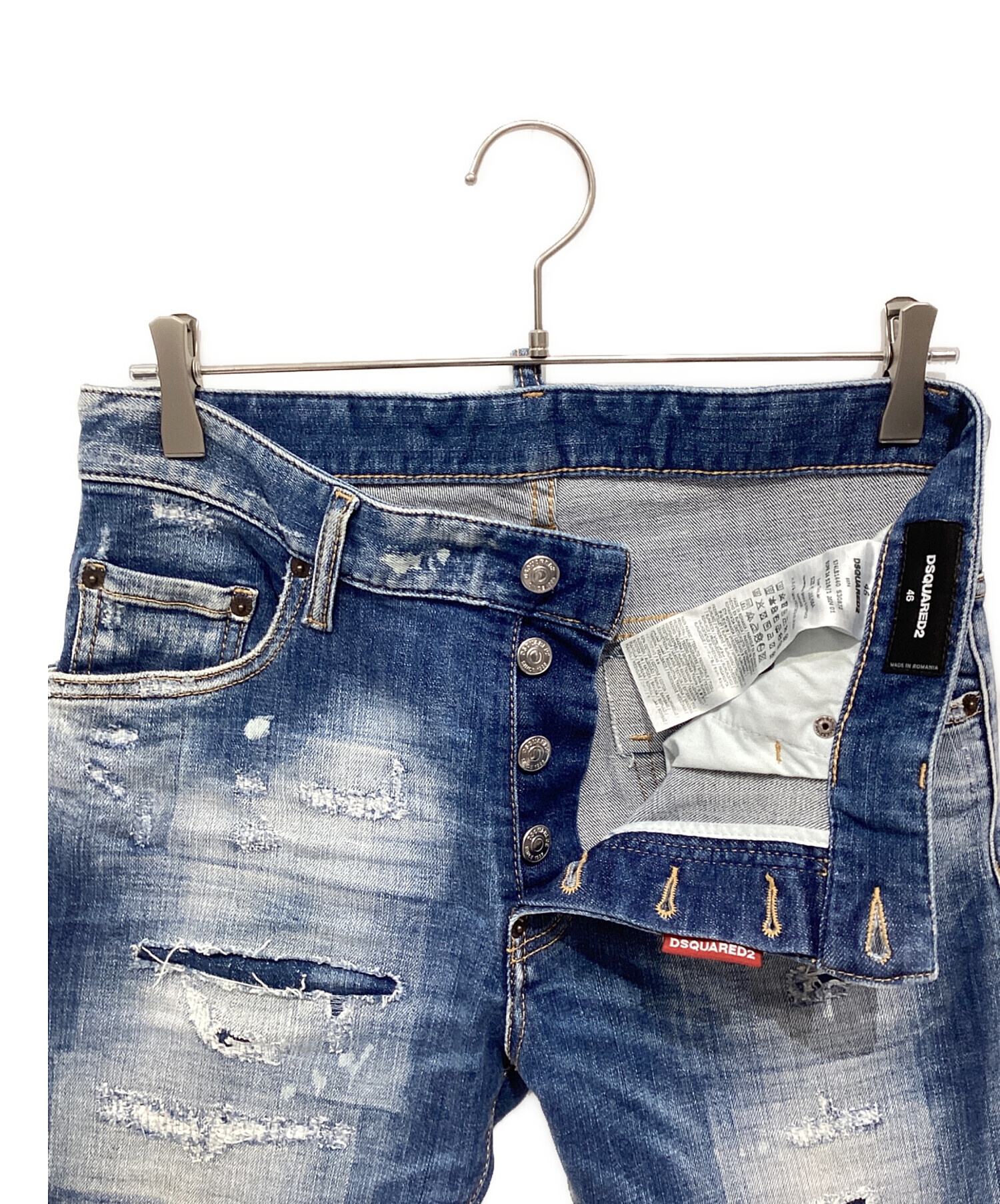 中古・古着通販】DSQUARED2 (ディースクエアード) ダメージ加工デニム