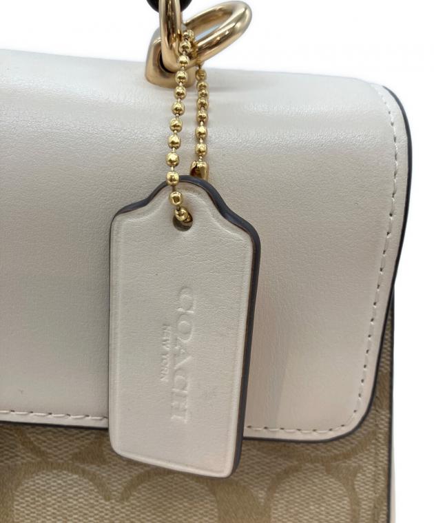 中古・古着通販】COACH (コーチ) ハンドバッグ ベージュ×アイボリー