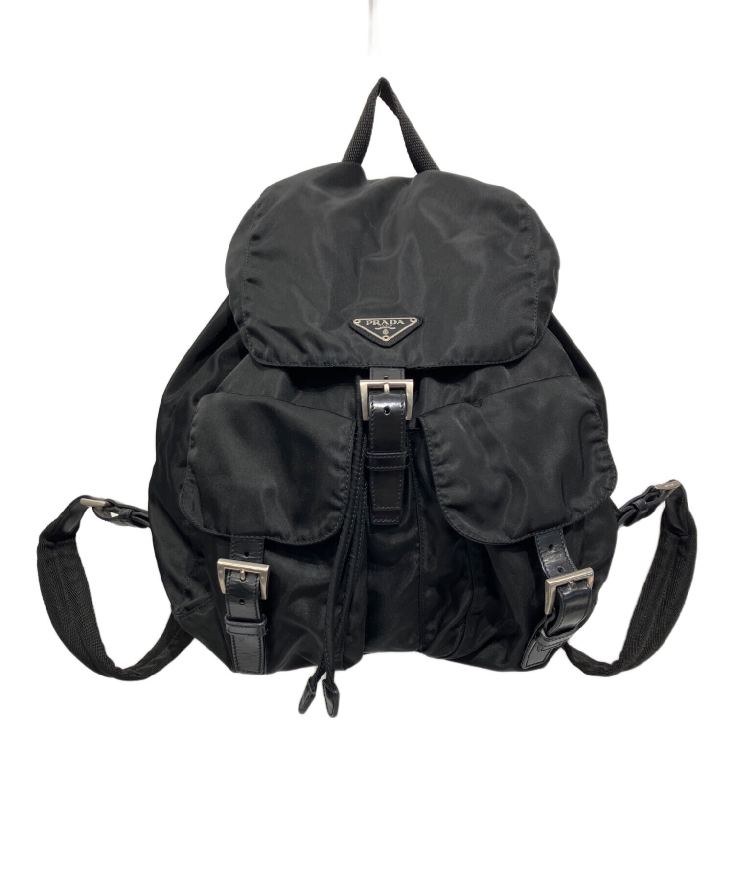 ※ジャンク品※PRADA ブラックナイロン リュック 中古・古着通販】PRADA (プラダ) ナイロンリュック ブラック｜ブランド