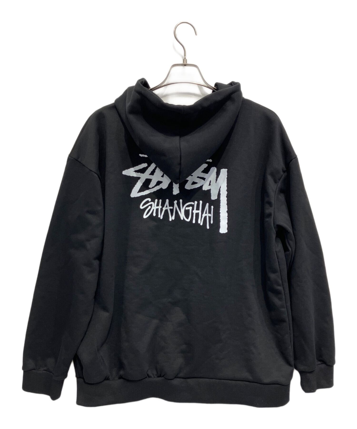中古・古着通販】stussy (ステューシー) ジップパーカー ブラック