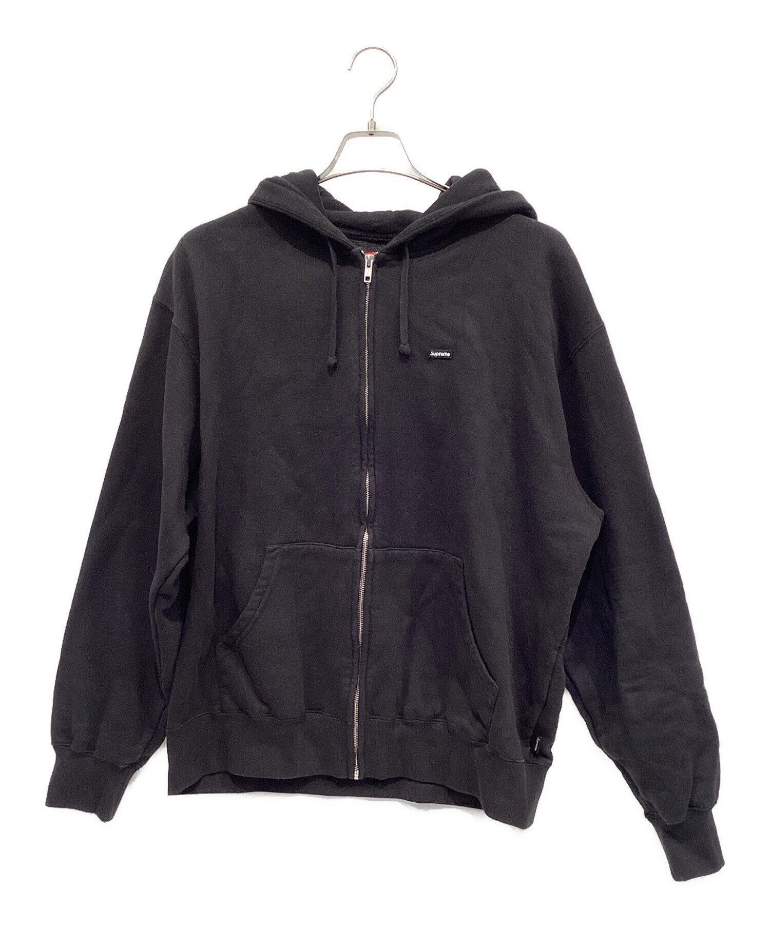 supreme ブラックパーカー　Mサイズ 中古・古着通販】SUPREME (シュプリーム) ジップパーカー ブラック