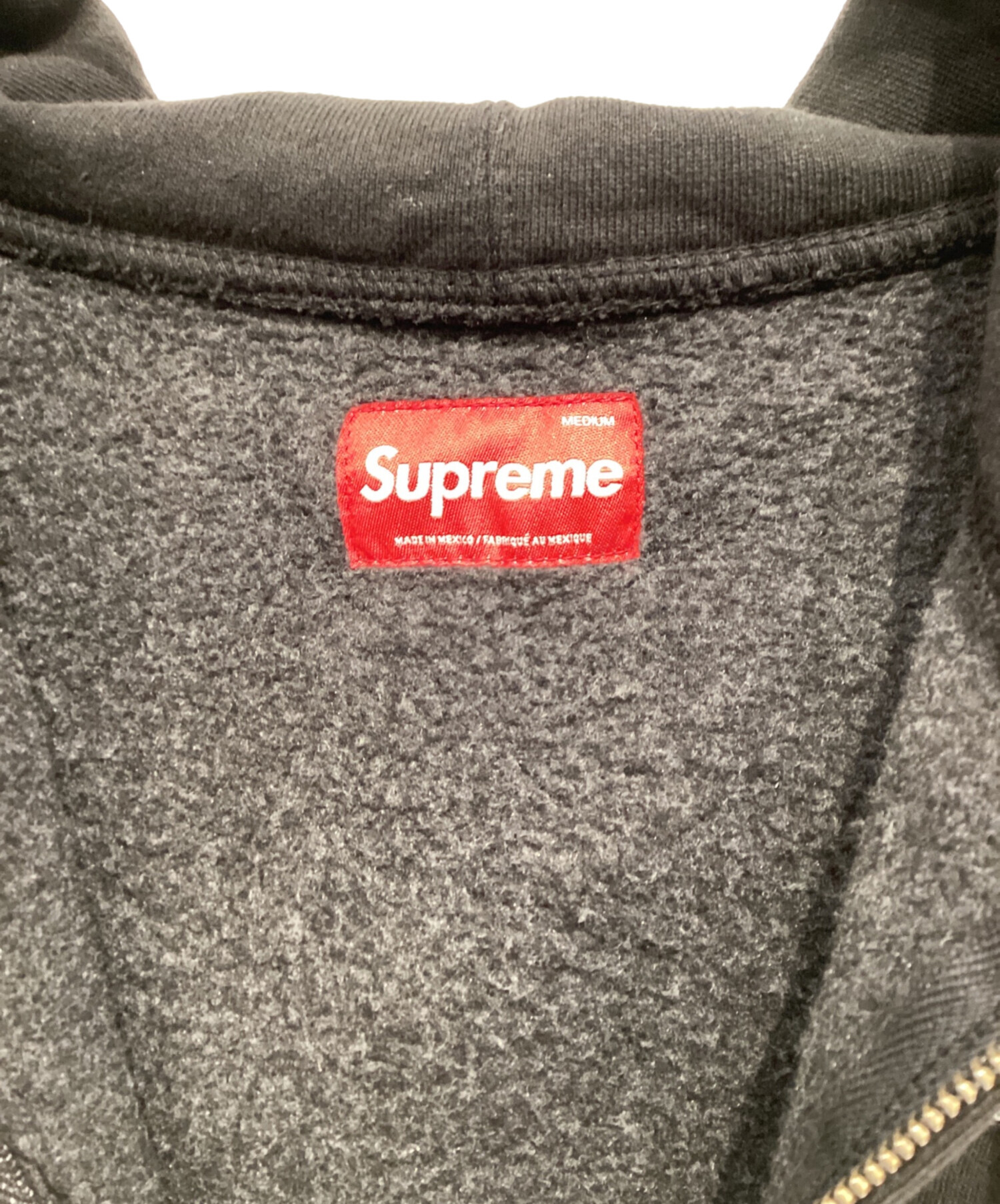 中古・古着通販】SUPREME (シュプリーム) ジップパーカー ブラック