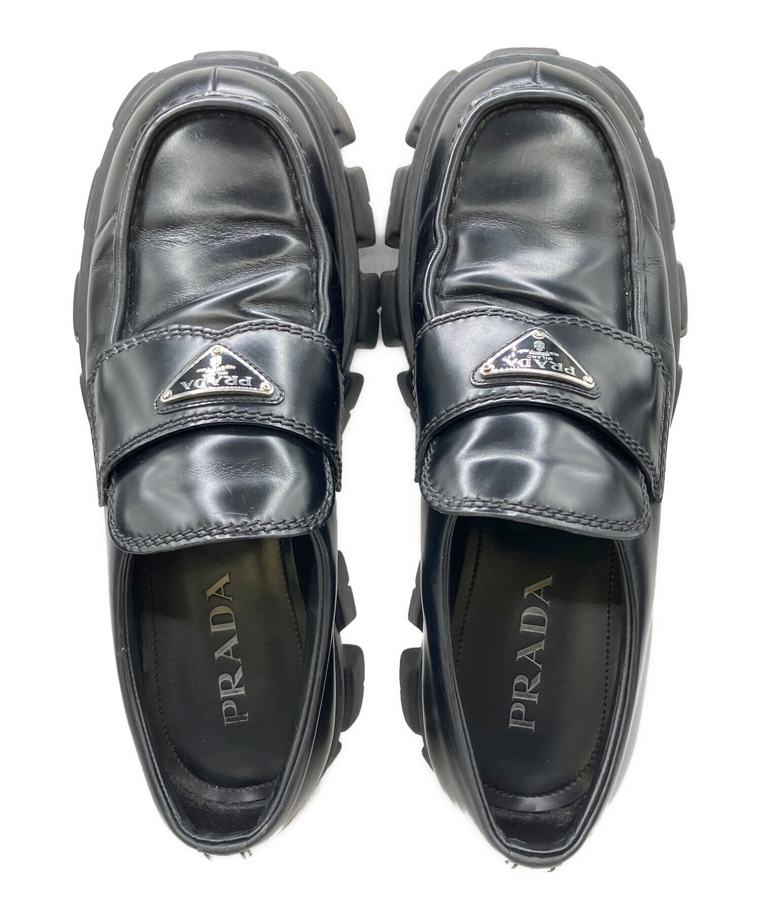 中古・古着通販】PRADA (プラダ) モノリス ブラッシュドレザー