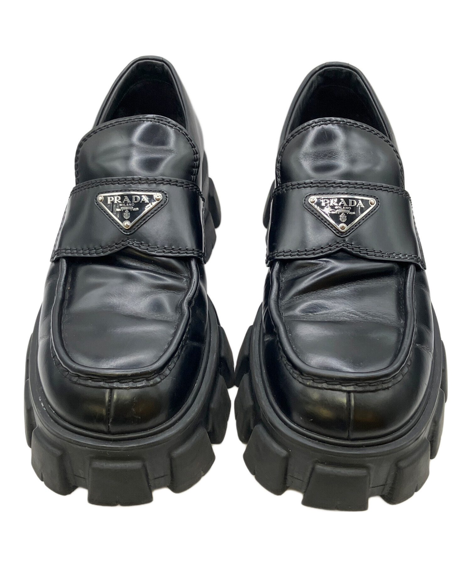 中古・古着通販】PRADA (プラダ) モノリス ブラッシュドレザー