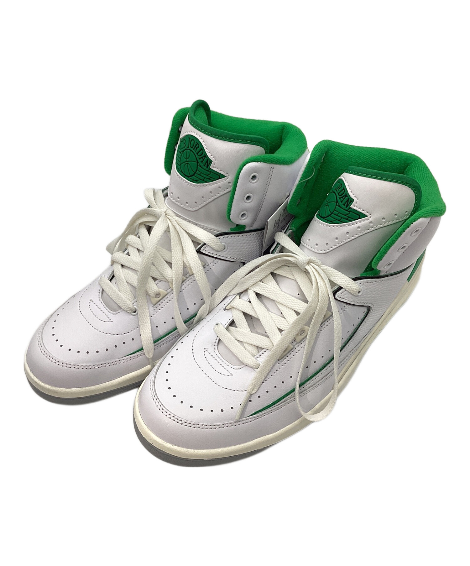 中古・古着通販】NIKE (ナイキ) Air Jordan 2 Retro ホワイト×グリーン 