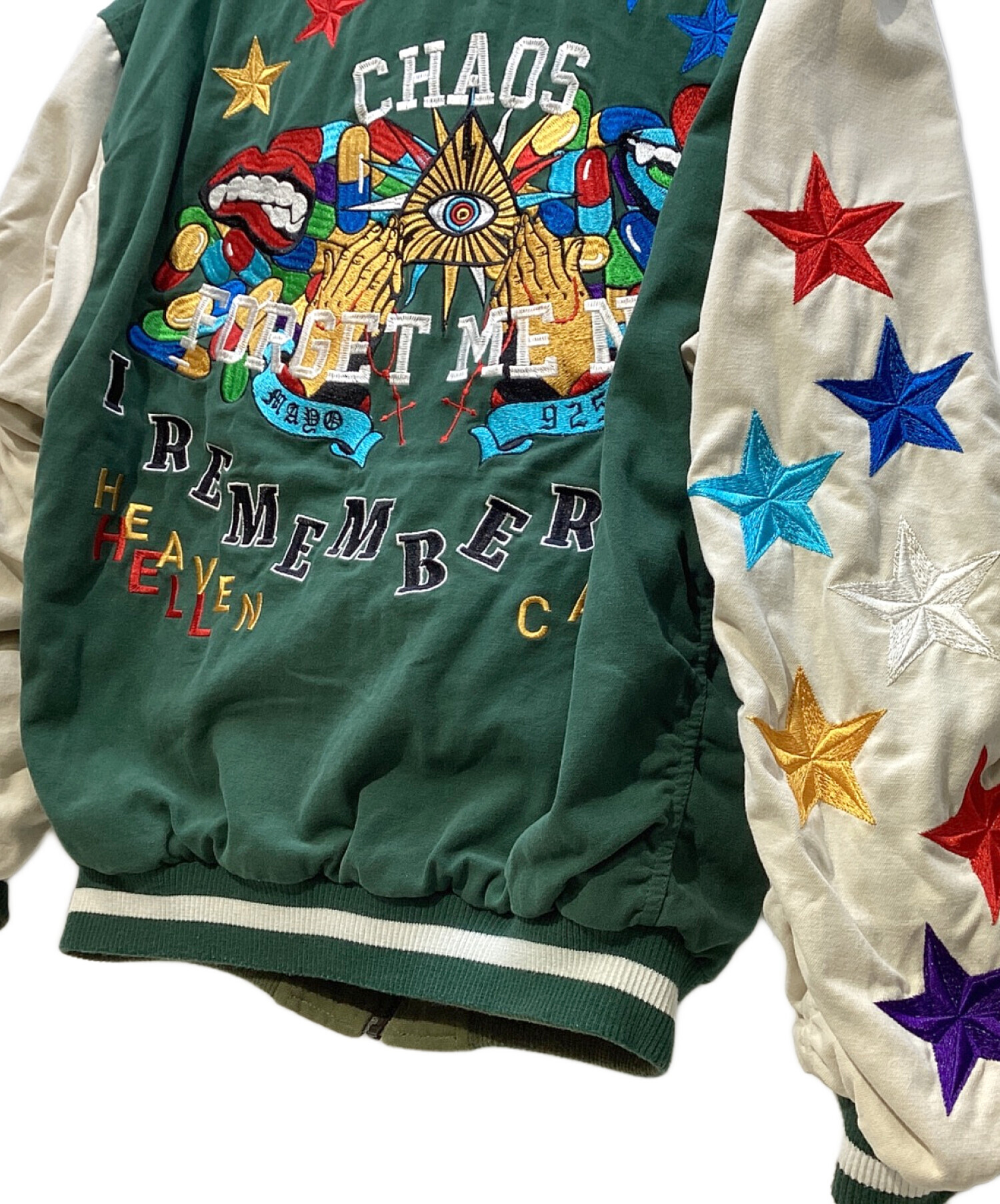 MAYO メイヨー Lサイズ リバーシブルジャケット 刺繍 スカジャン アウター 中古・古着通販】MAYO (メイヨー) 刺繍リバーシブルスタジャン