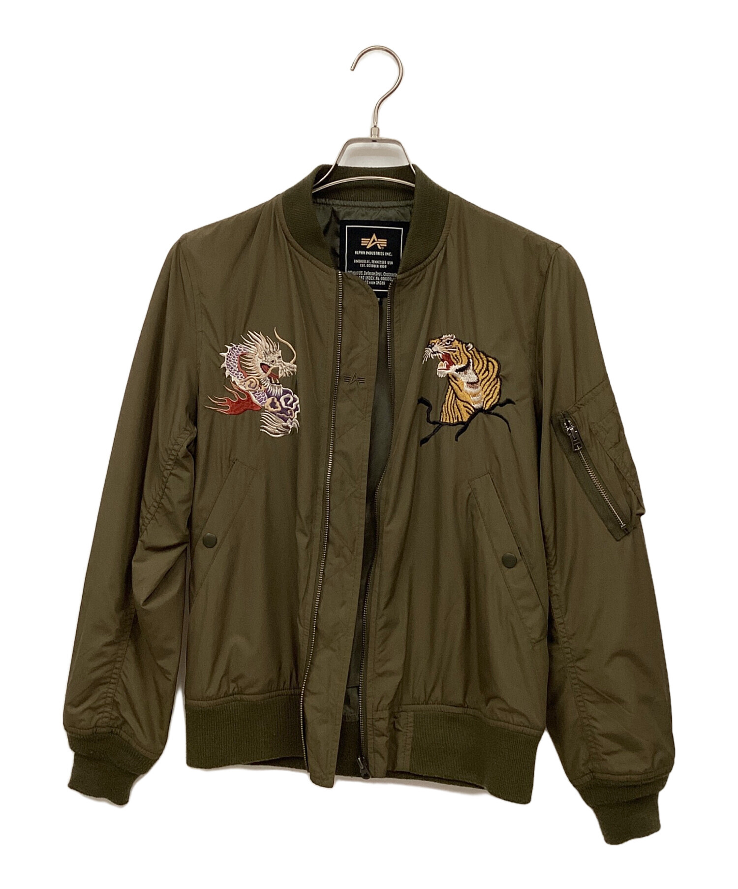 中古・古着通販】ALPHA (アルファ) フライトジャケット カーキ サイズ