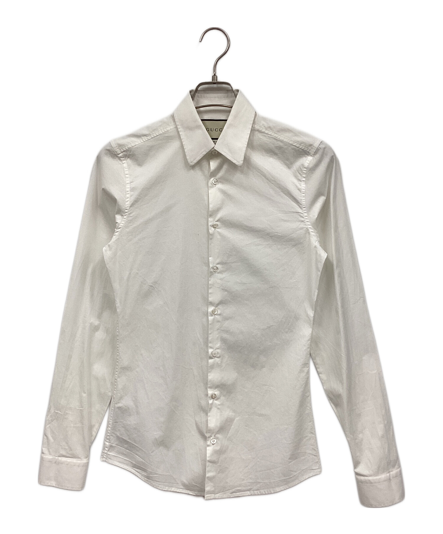 GUCCI ホワイト 長袖シャツ リボンタイ付き コットンポプリン シャツ ・ホワイト | GUCCI公式