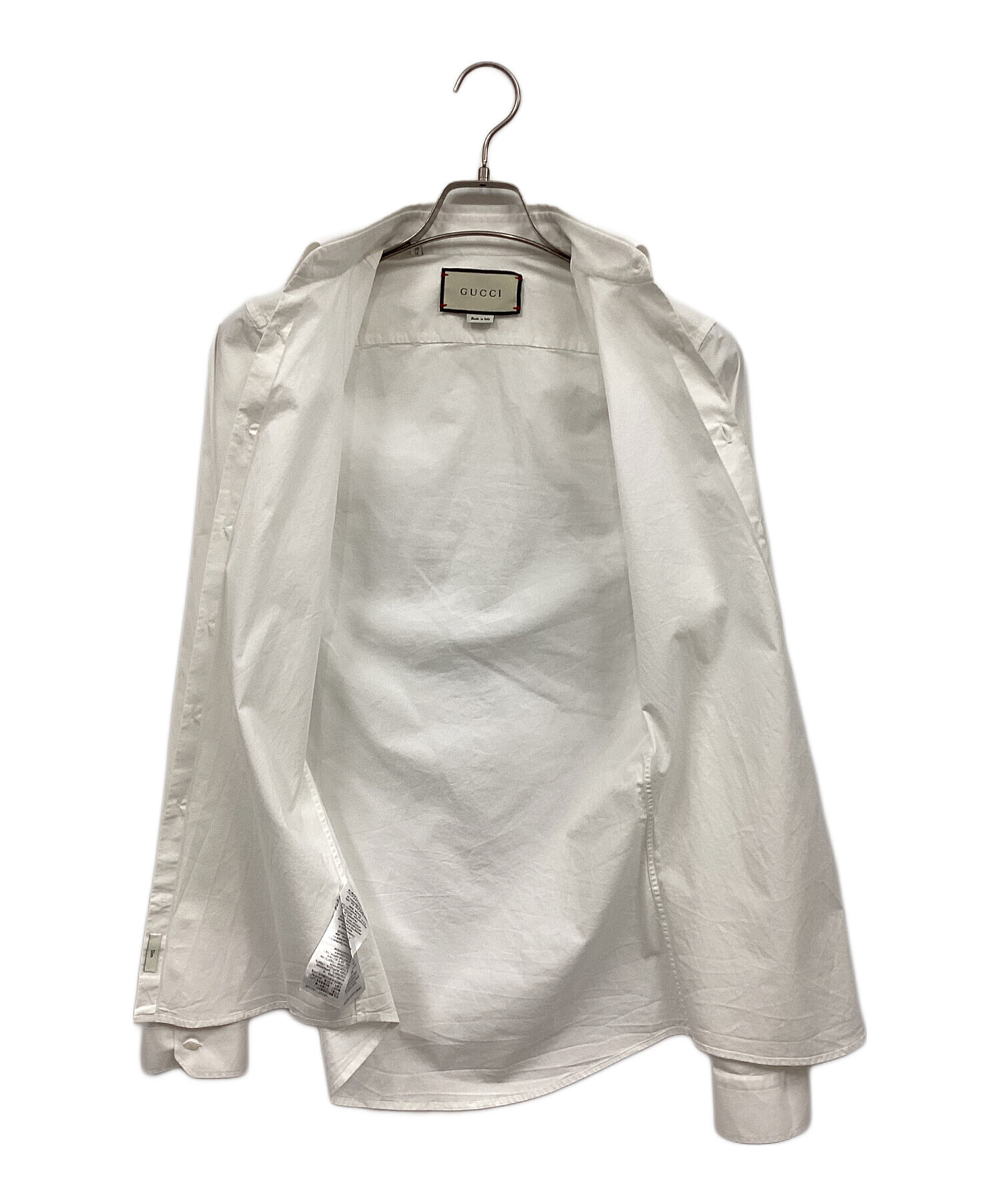 中古・古着通販】GUCCI (グッチ) 長袖シャツ ホワイト サイズ:S