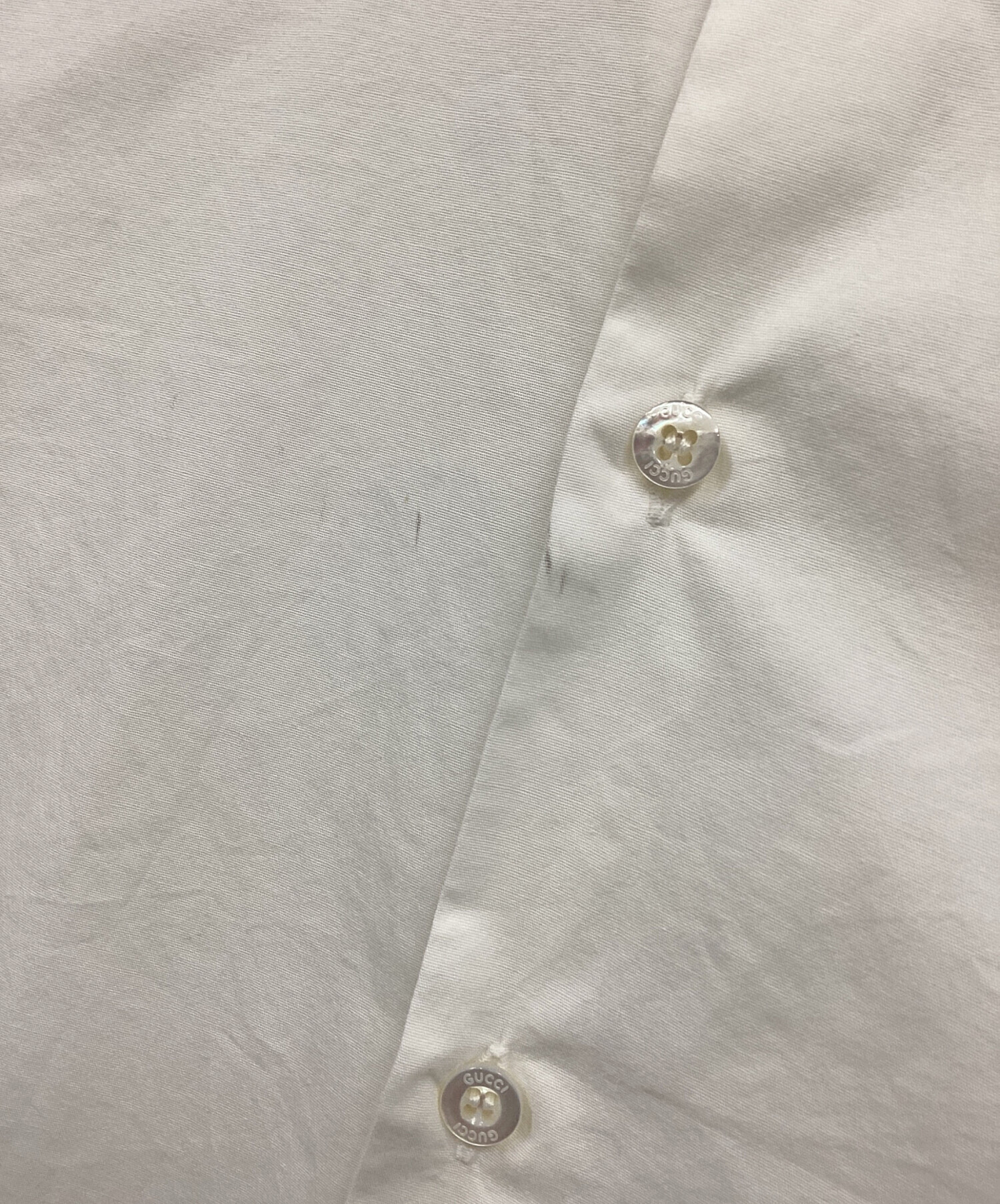 中古・古着通販】GUCCI (グッチ) 長袖シャツ ホワイト サイズ:S