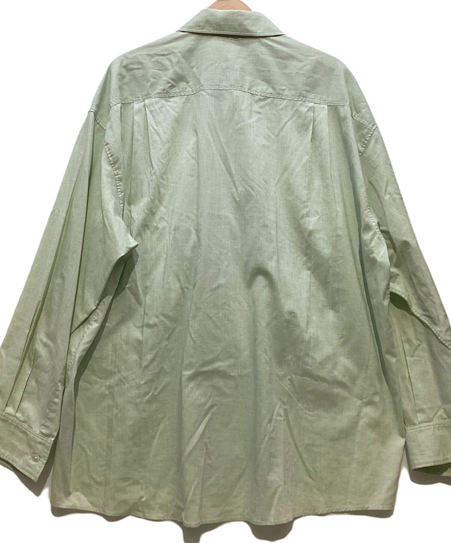 ESSAY オーバーサイズシャツ 中古・古着通販】Essay (エッセイ) オーバーサイズシャツ グリーン