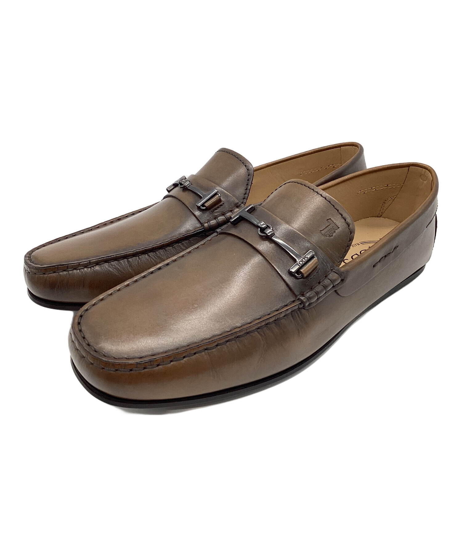 【未使用】TOD'S ブラウン ローファー 36 中古・古着通販】TOD'S (トッズ) ローファー ブラウン サイズ:9