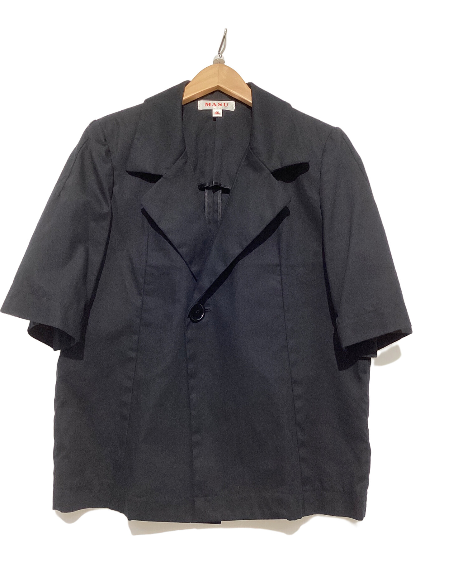 中古・古着通販】masu (エムエーエスユー) 半袖ジャケット ブラック 
