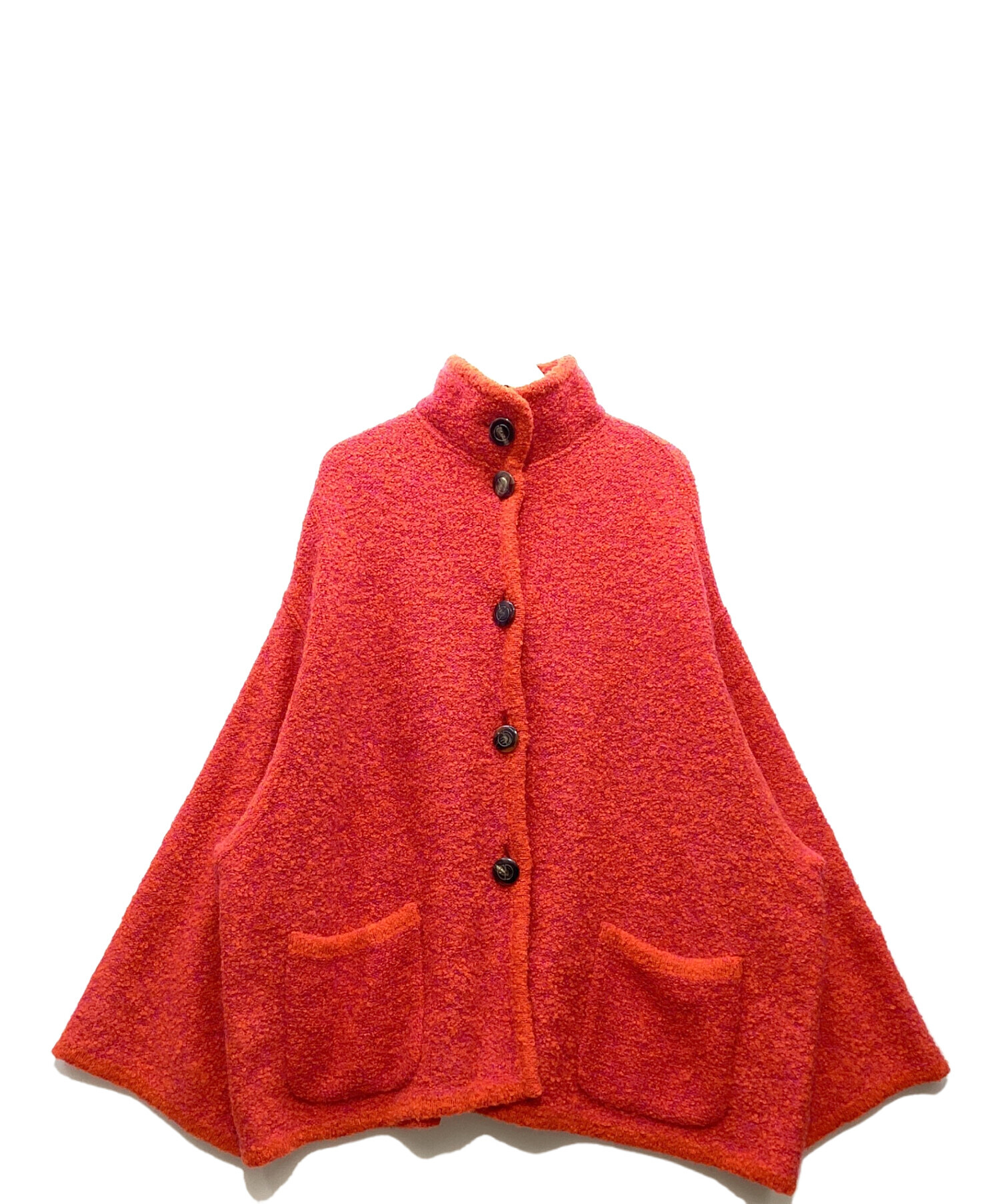 中古・古着通販】GUCCI (グッチ) アルパカ混ニットカーディガン レッド