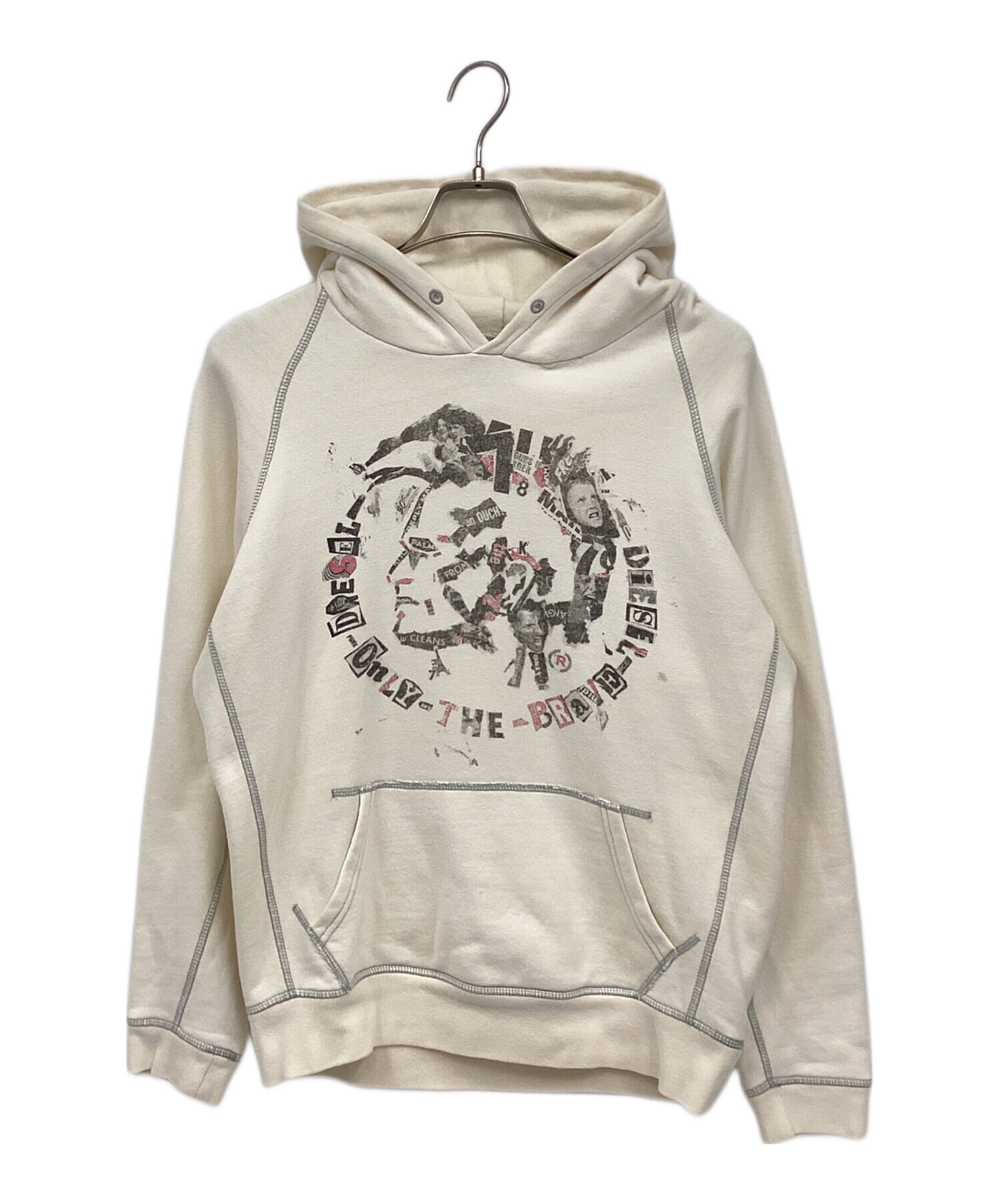 中古・古着通販】DIESEL (ディーゼル) プルオーバーパーカー 