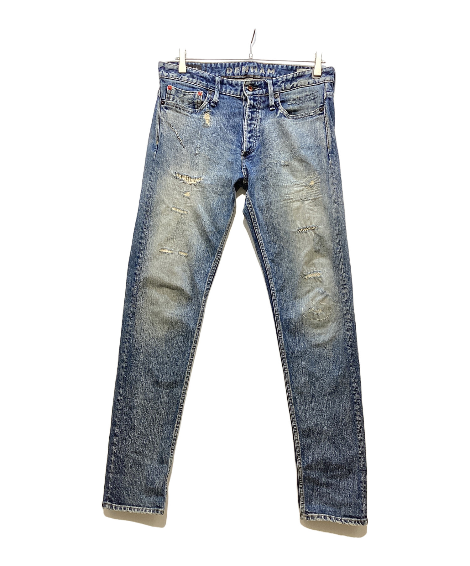 中古・古着通販】Denham (デンハム) ダメージジーンズ インディゴ