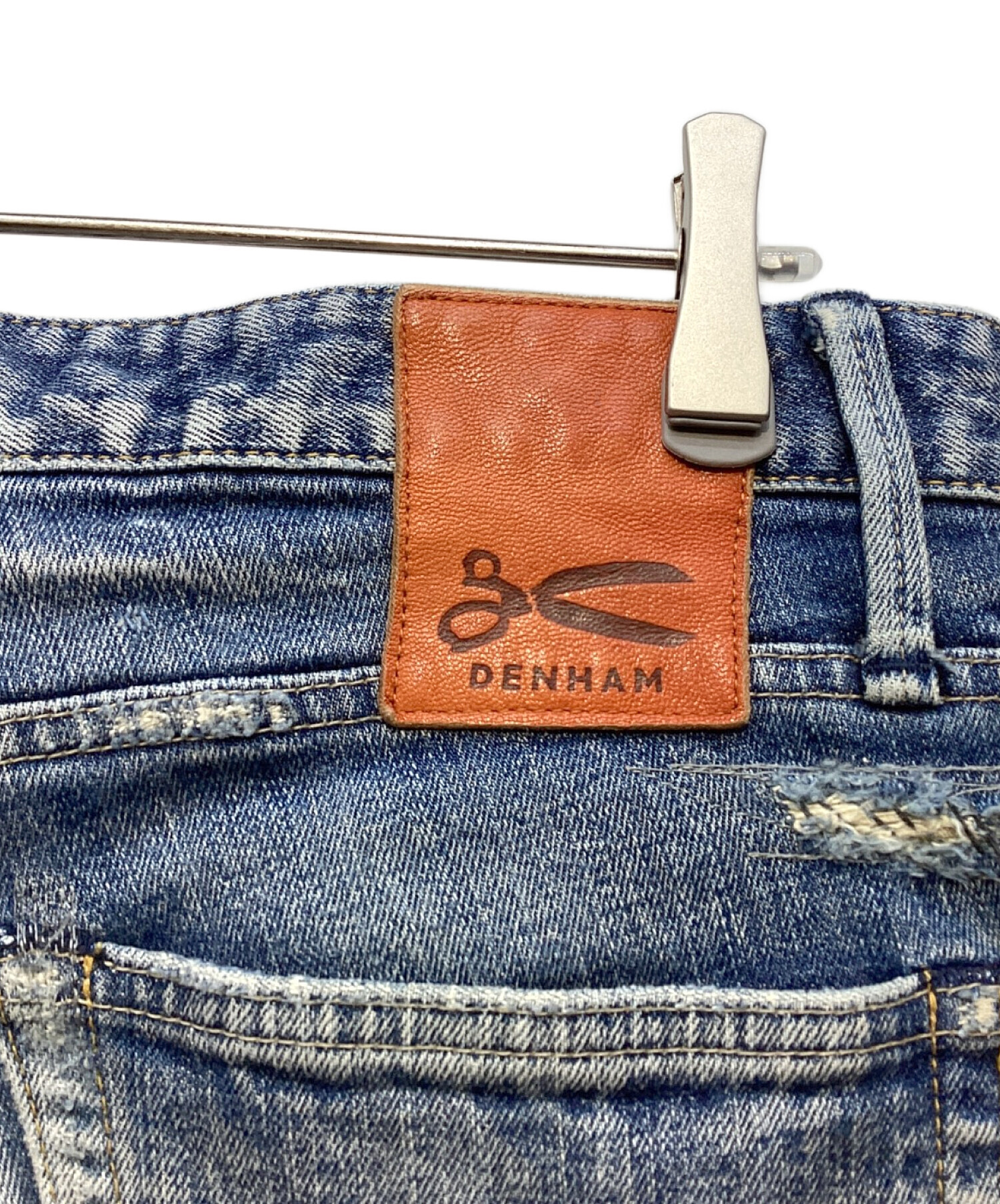 中古・古着通販】Denham (デンハム) ダメージジーンズ インディゴ