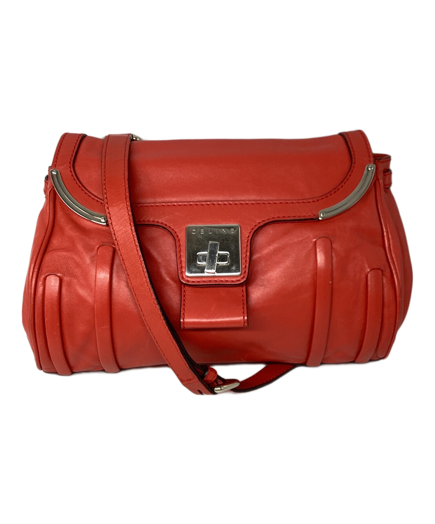 中古・古着通販】CELINE (セリーヌ) セリーヌ/ショルダーバッグ レッド 