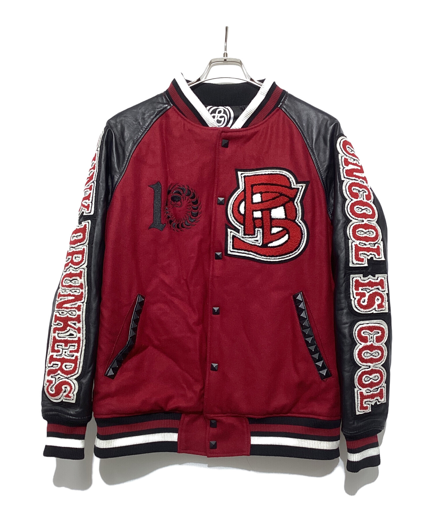 【値下げ】（移染あり）パンクドランカーズ　25周年スタジャン 中古・古着通販】PUNK DRUNKERS (パンクドランカーズ