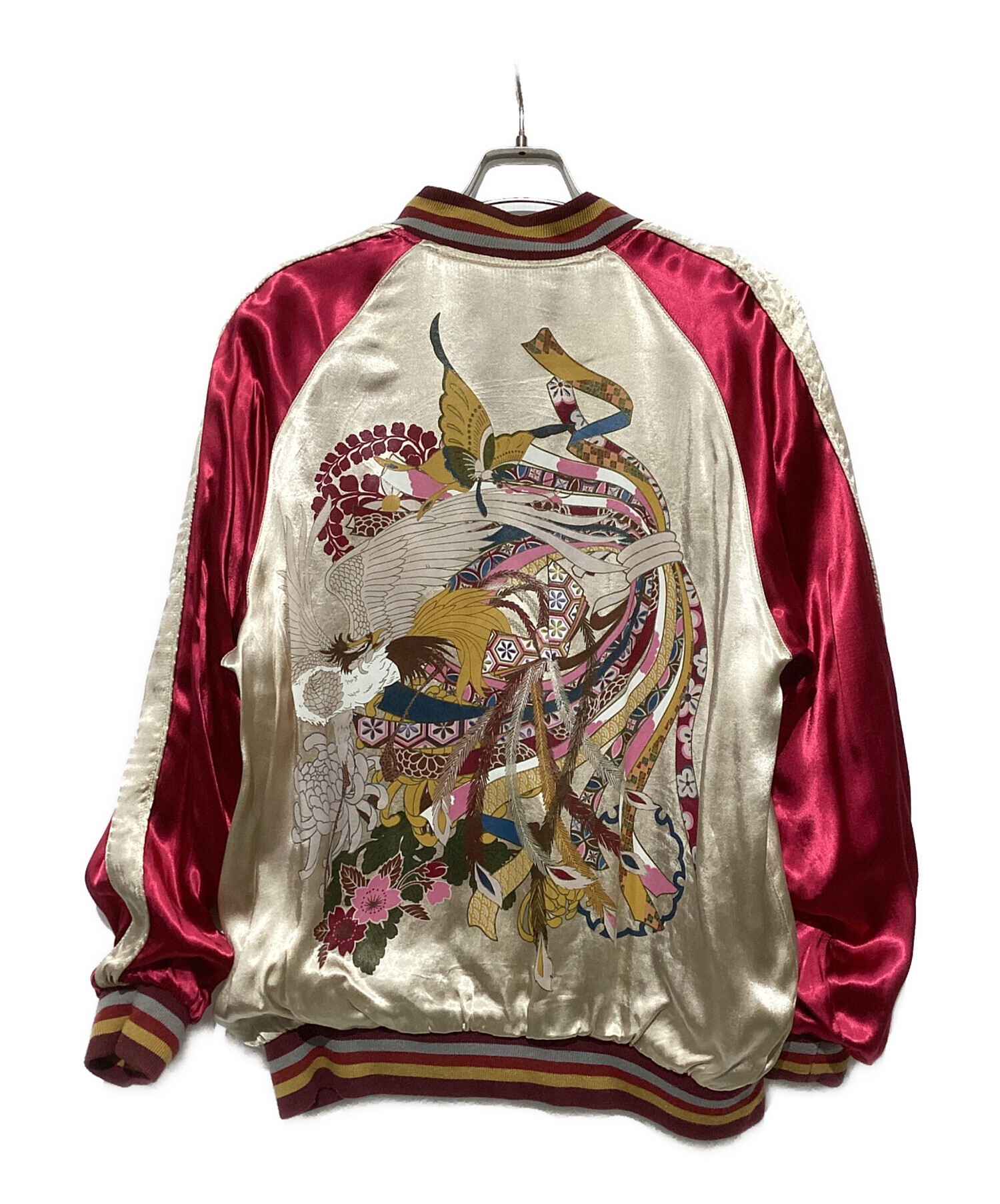 中古・古着通販】雅結 (ミヤビムスビ) スカジャン レッド×ゴールド