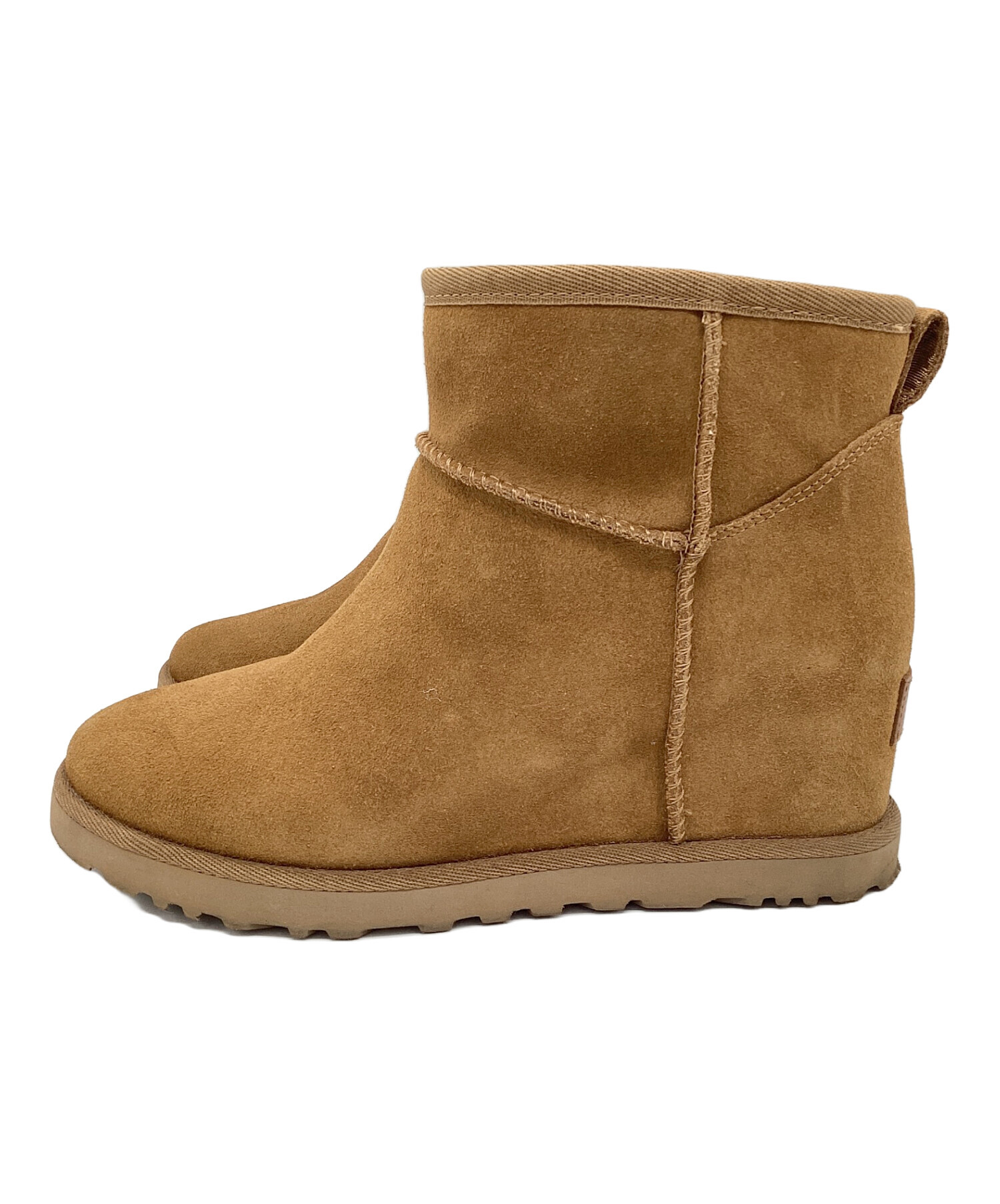 中古・古着通販】UGG (アグ) ウェッジヒールブーツ ブラウン サイズ 