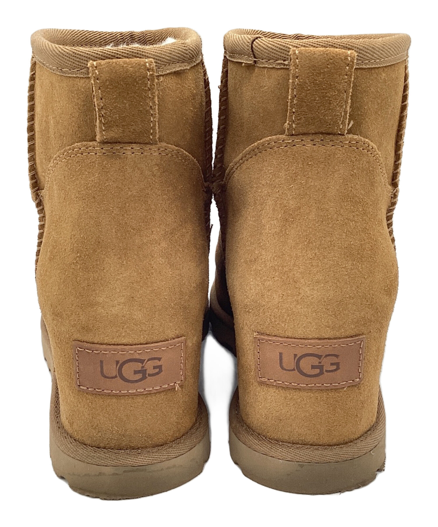 中古・古着通販】UGG (アグ) ウェッジヒールブーツ ブラウン サイズ 