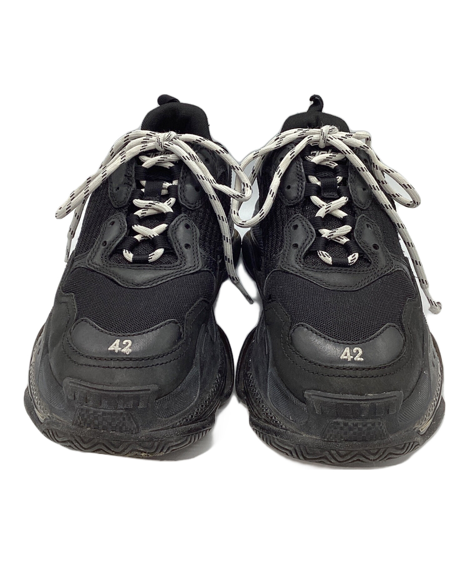 バレンシアガ　黒　ブラック　スニーカー　37 バレンシアガスニーカー 37cm