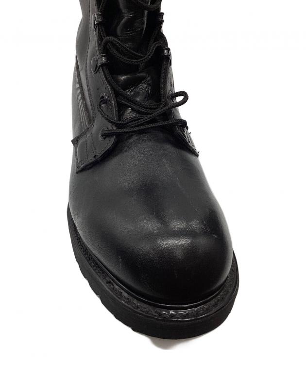 中古・古着通販】vibram (ビブラム) ミリタリー調ブーツ ブラック
