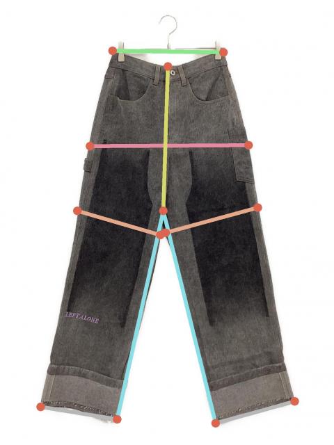 中古・古着通販】Left Alone (レフトアローン) PEEL OFF DENIM PANTS