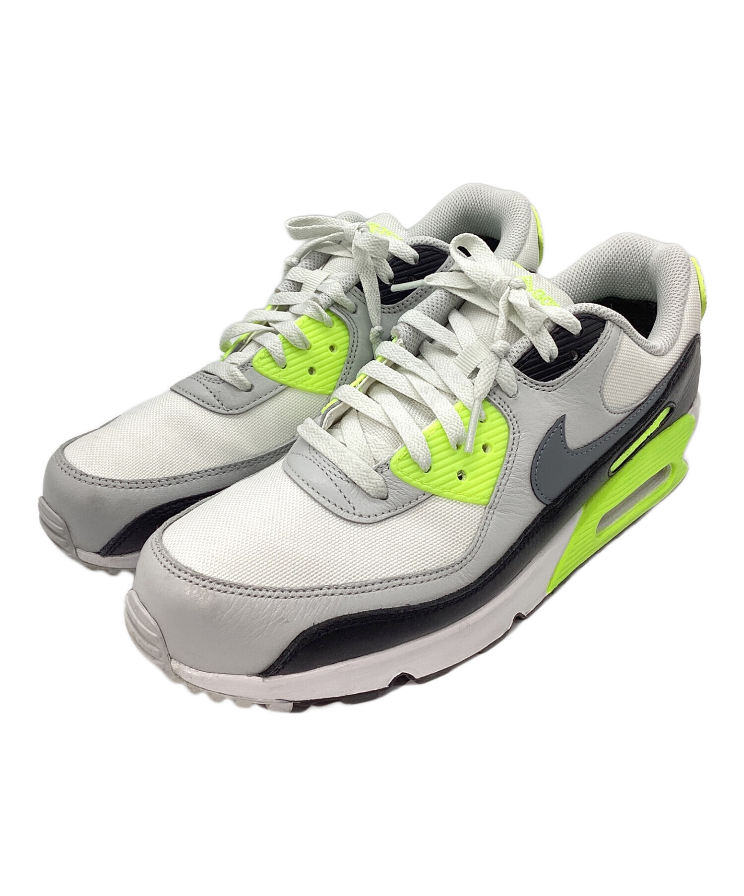 中古・古着通販】NIKE (ナイキ) スニーカー グレー×ホワイト×イエロー 