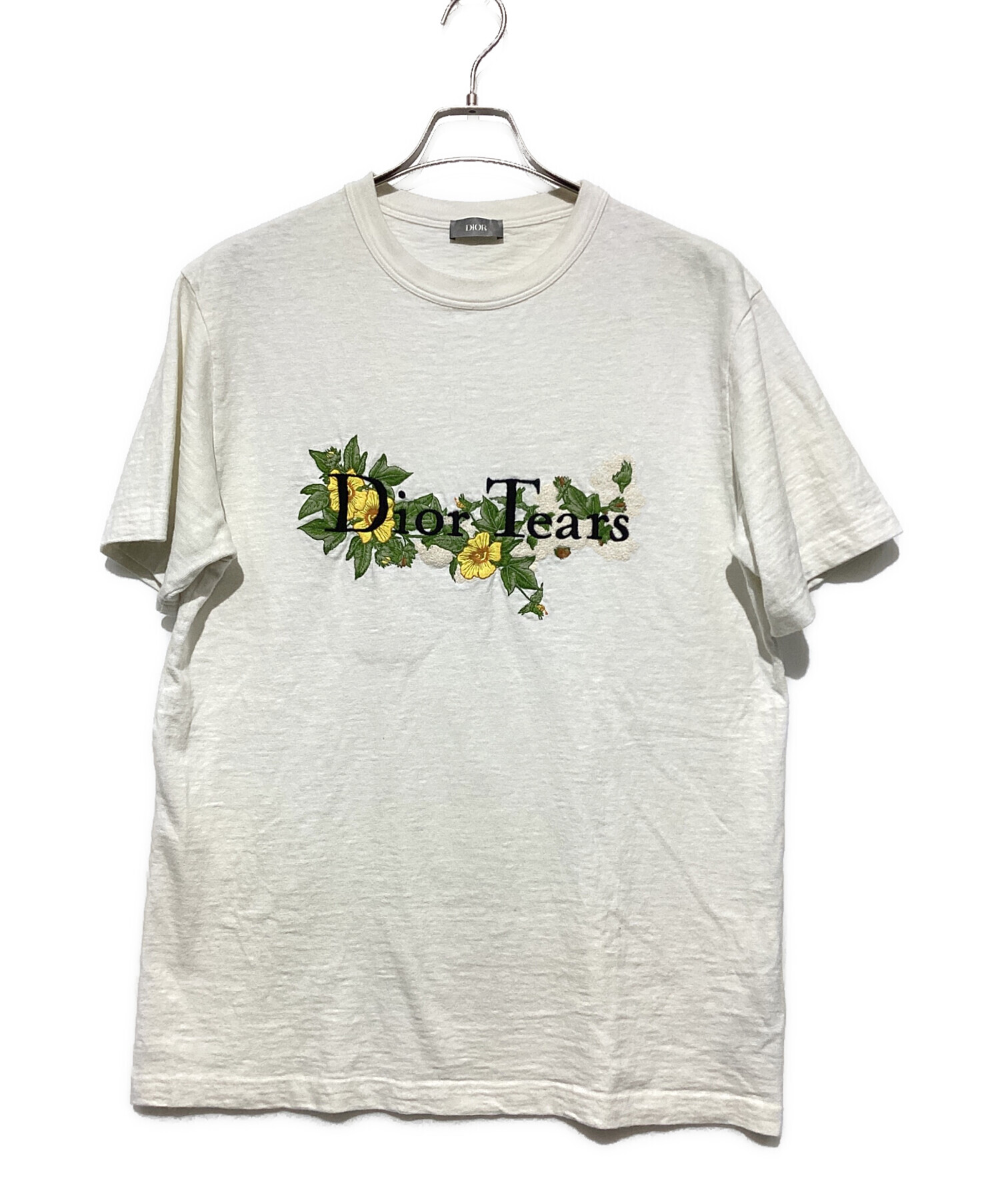 Dior Tears ホワイト Tシャツ 中古・古着通販】Christian Dior (クリスチャン ディオール) TEARS TEE