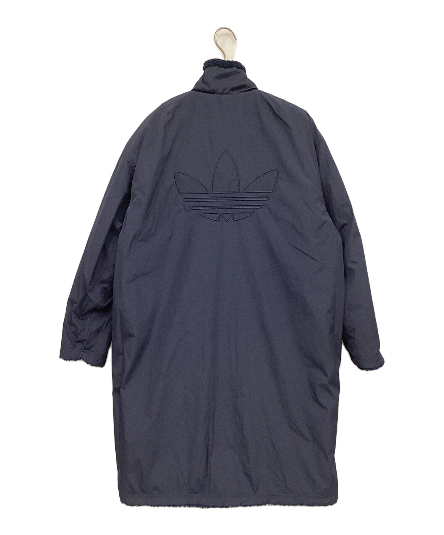 中古・古着通販】adidas (アディダス) リバーシブルコート ネイビー