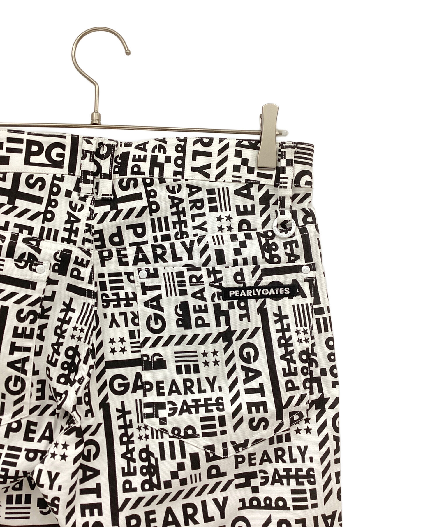 新品未使用タグ付き　PEARLY GATES ロゴプリント パンツ　サイズM 中古・古着通販】PEARLY GATES (パーリーゲイツ) ゴルフウェア(パンツ