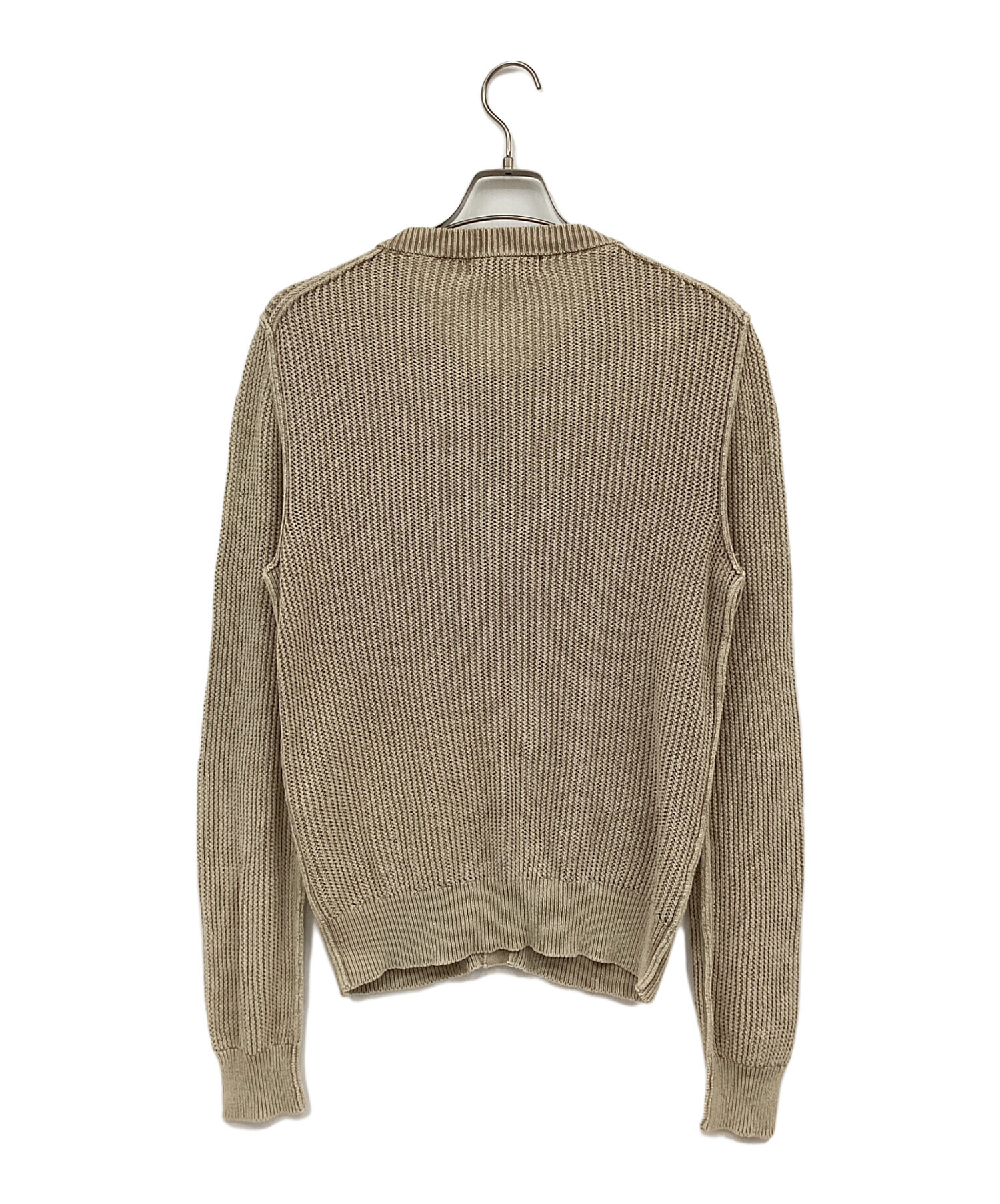 DOLCE & GABBANA ベージュ カーディガンニット DOLCE&GABBANA（ドルチェ & ガッバーナ） 12AW ローゲージニット