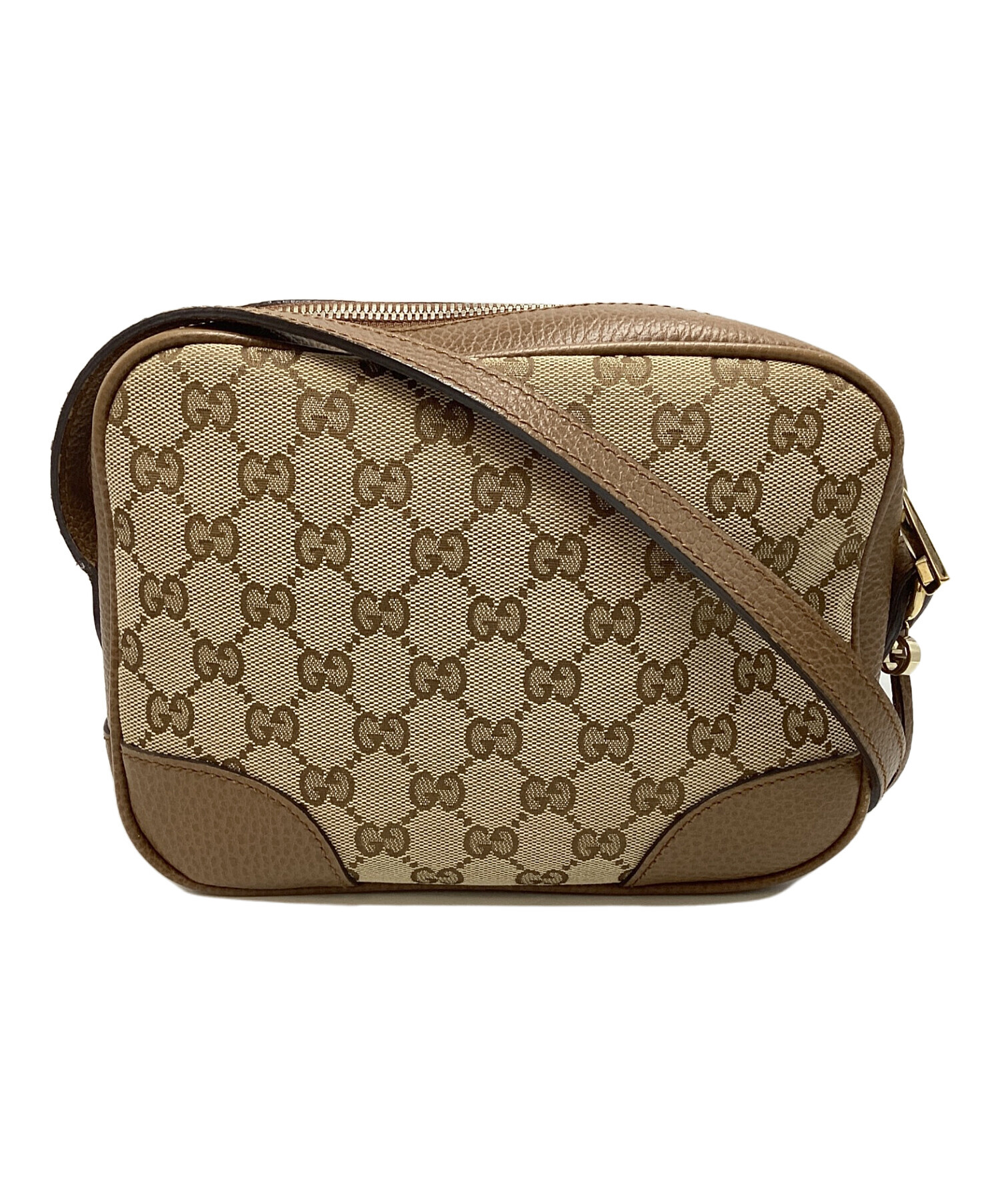 中古・古着通販】GUCCI (グッチ) ショルダーバッグ ブラウン×カーキ