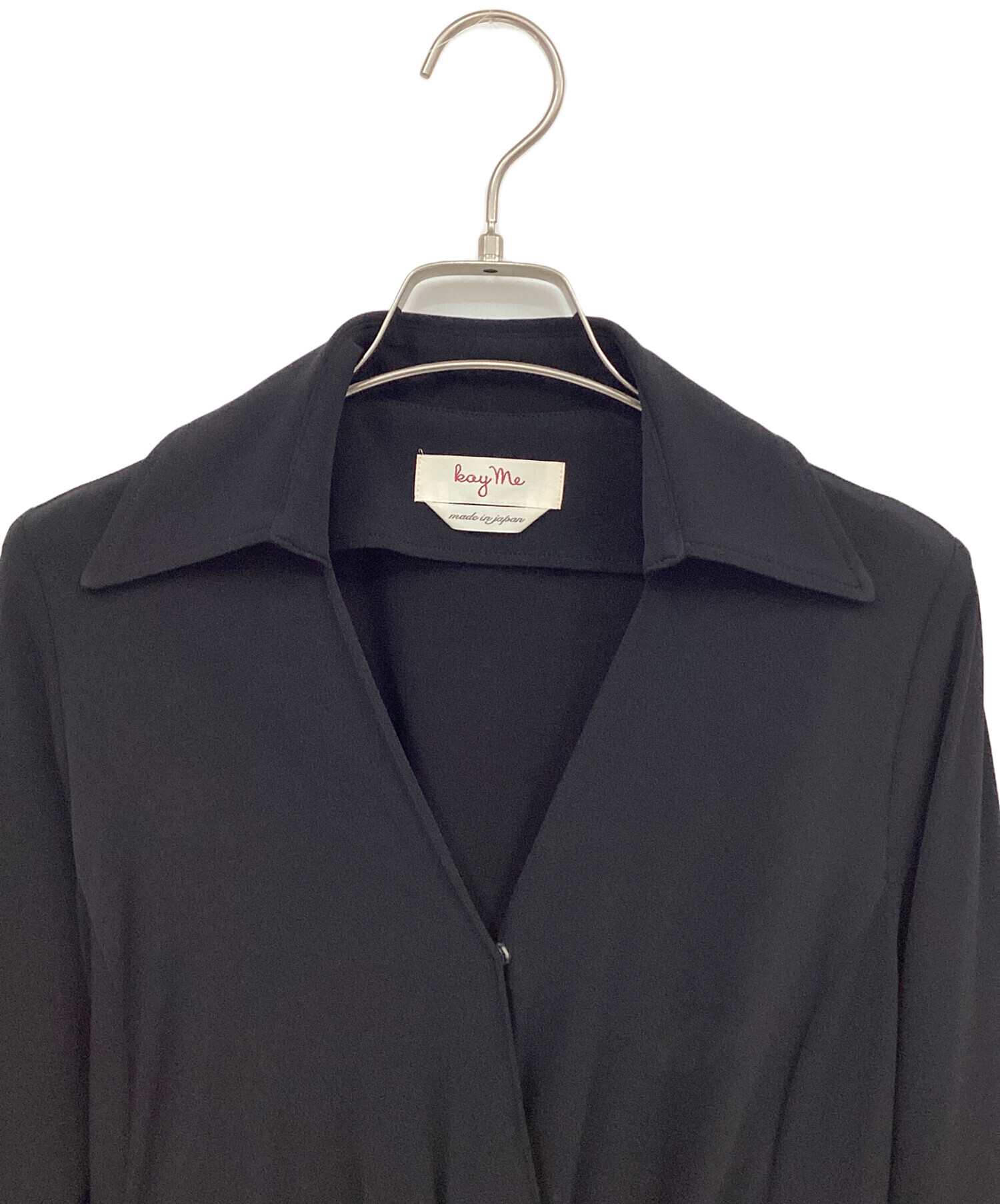 中古・古着通販】kay me (ケイミー) 長袖ワンピース ブラック サイズ:9