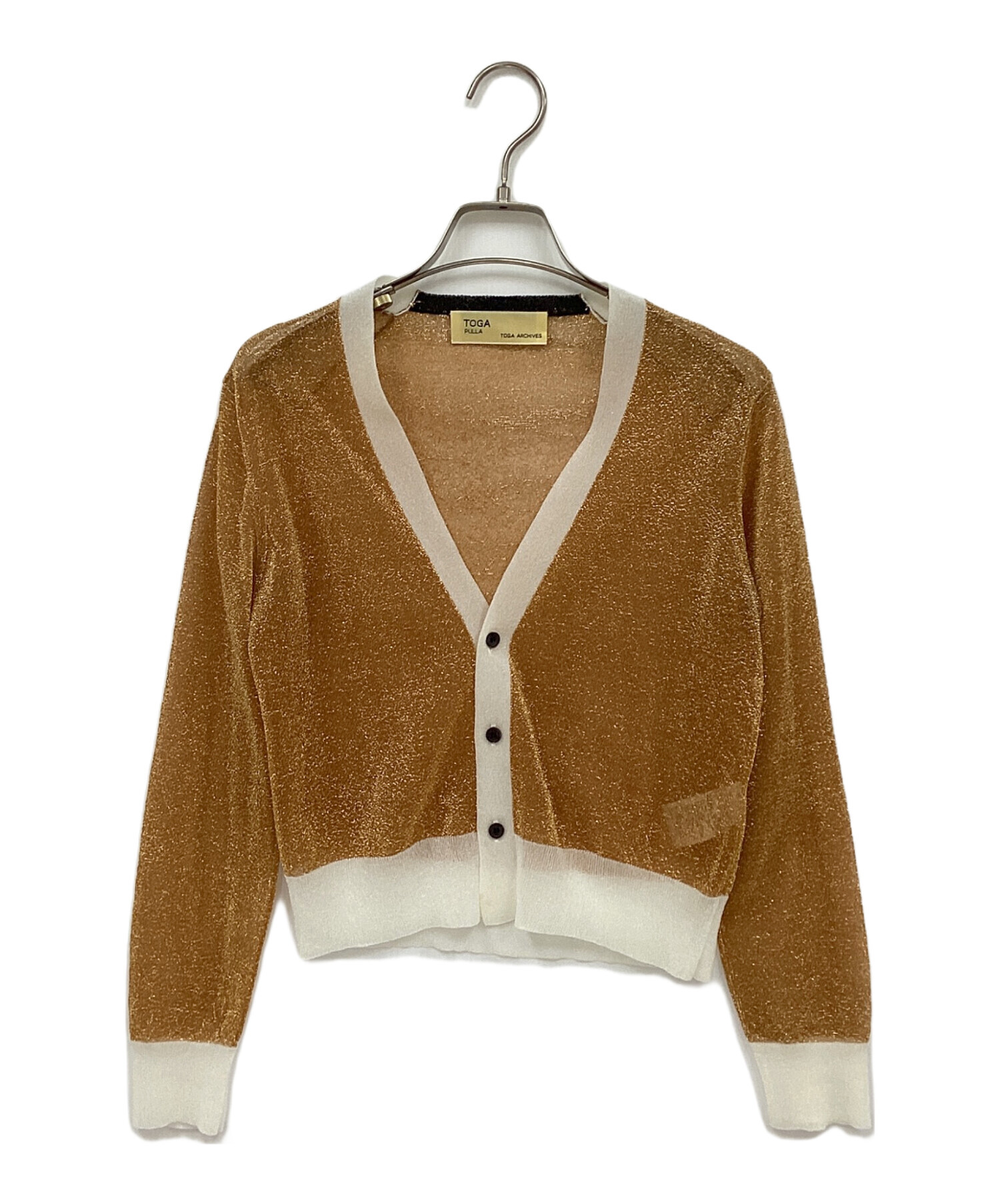 中古・古着通販】TOGA PULLA (トーガ プルラ) ラメカーディガン
